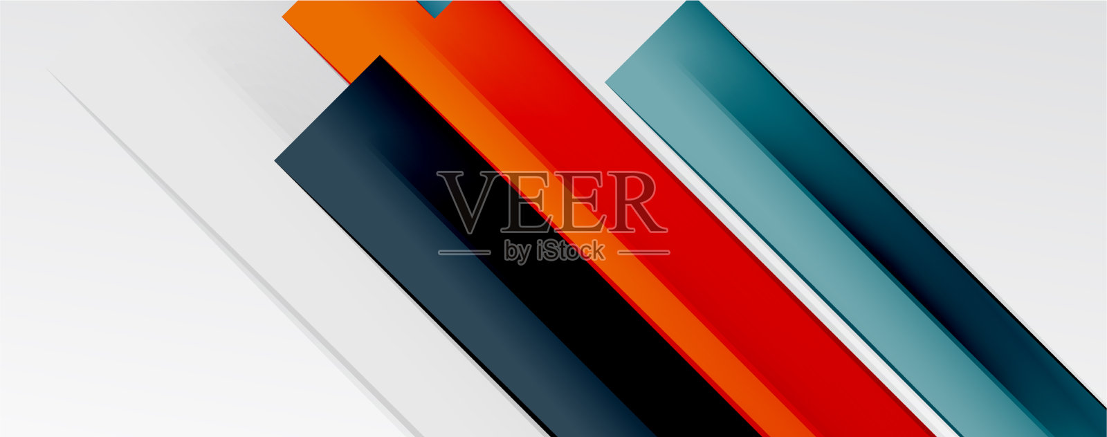 多色线条背景设计模板插画图片素材