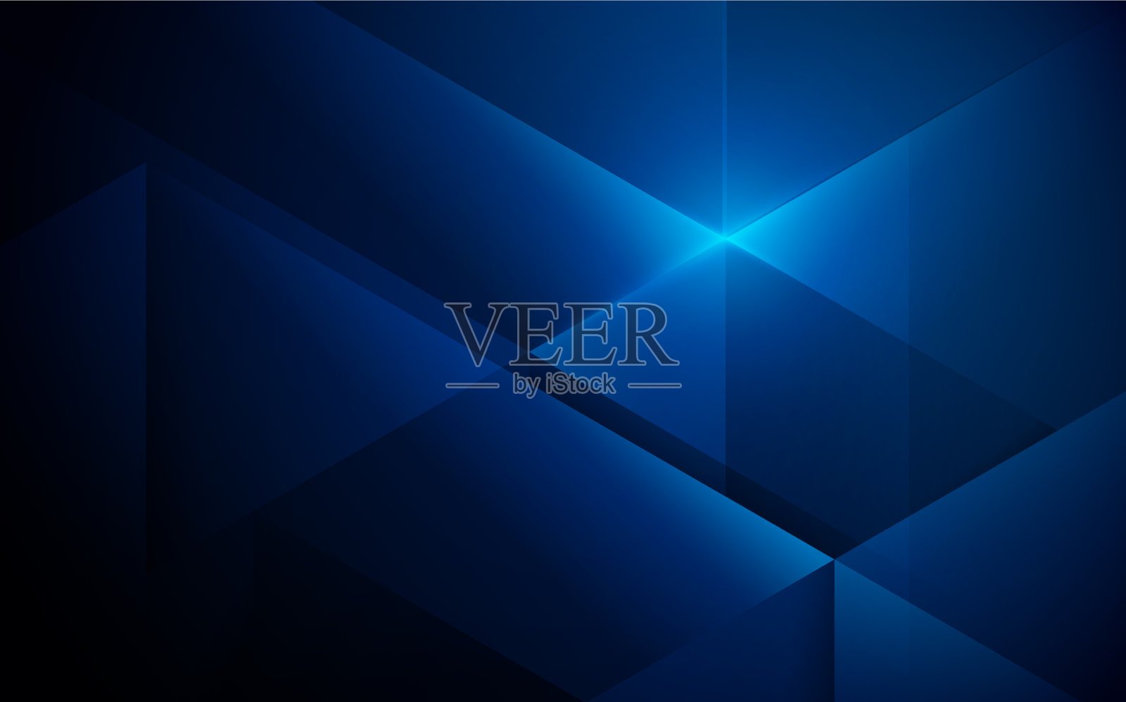 抽象蓝色背景重叠几何颜色插画图片素材