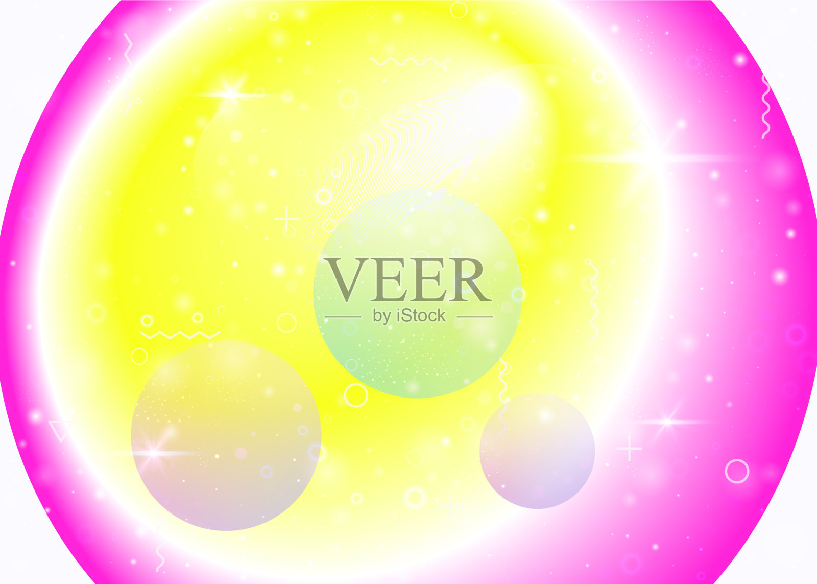 流体动态背景与充满活力的彩虹插画图片素材