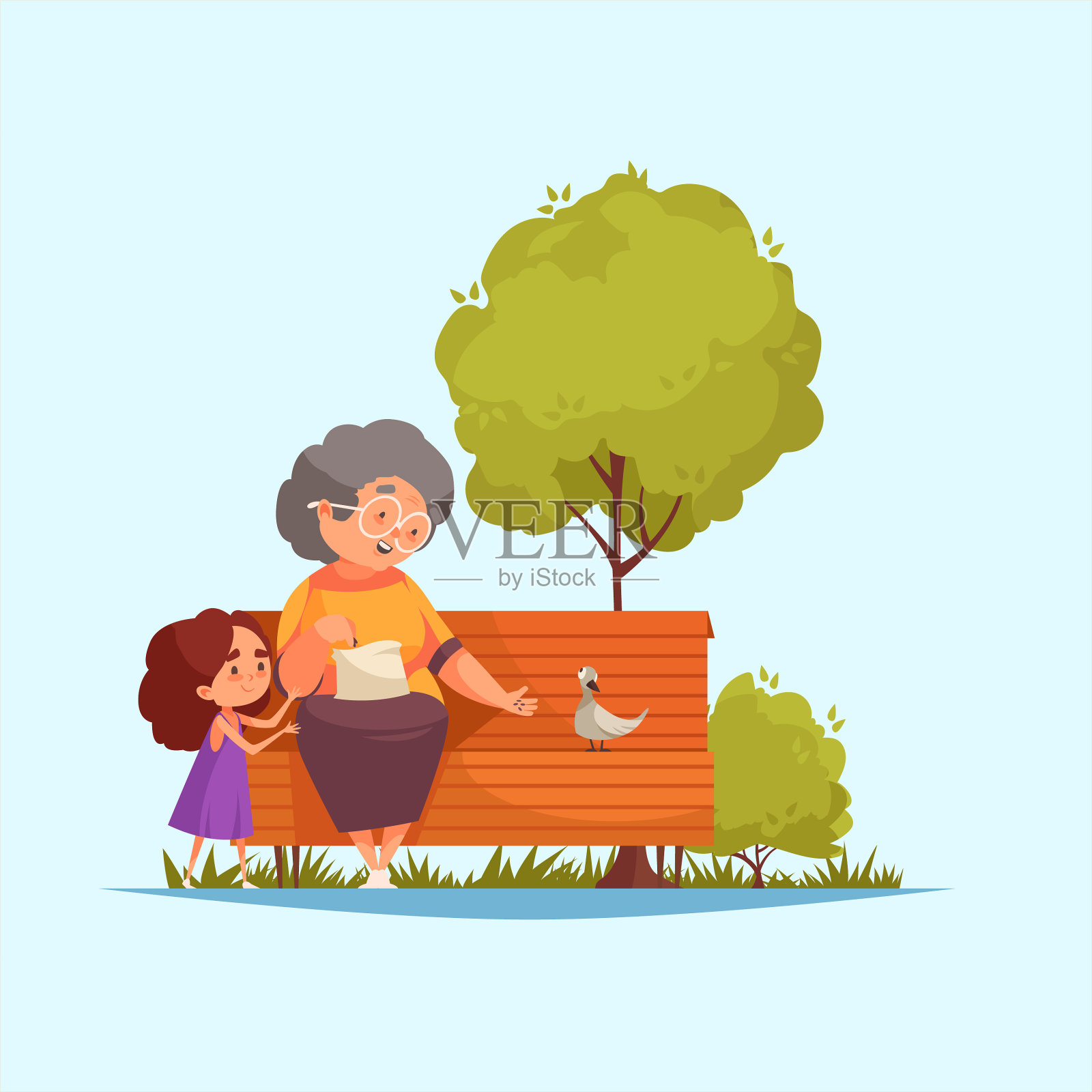 伟大的马大pa概念插画图片素材