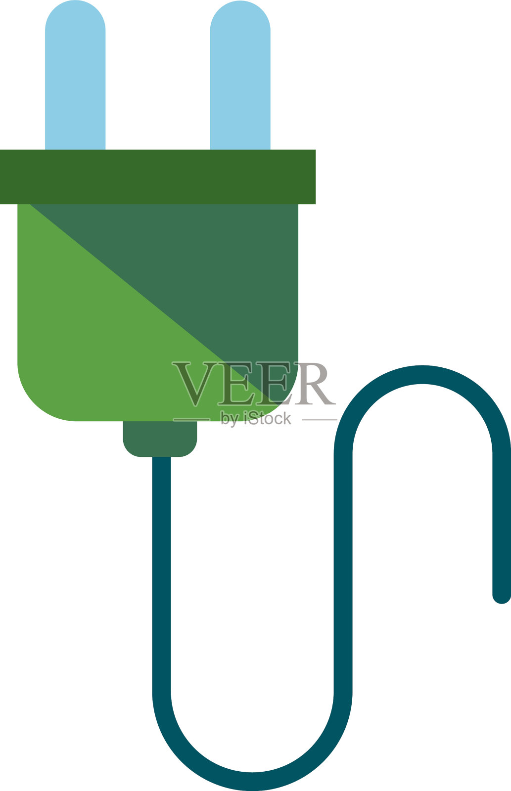 线连接插头设计元素图片