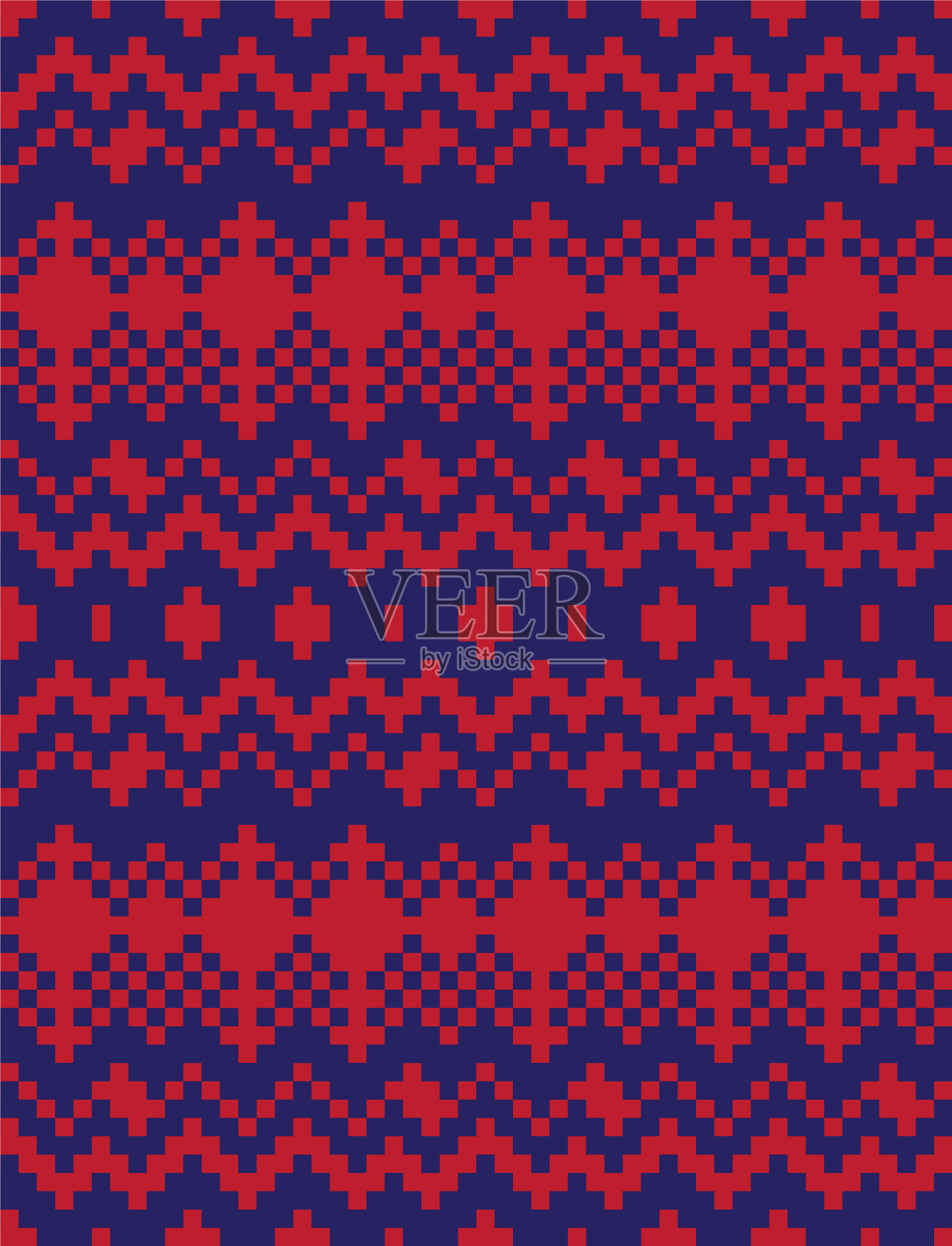 圣诞集市岛无缝模式背景插画图片素材