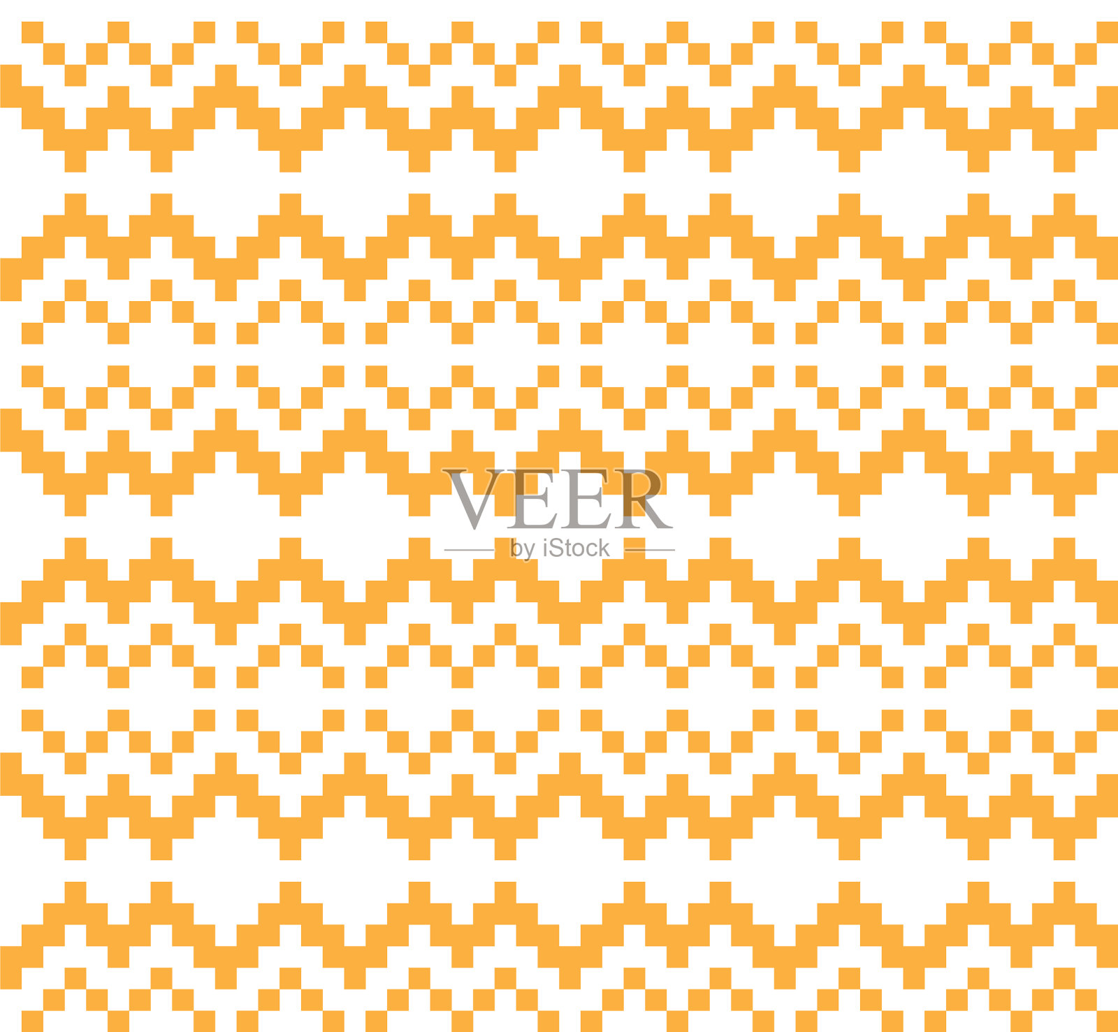 橙色圣诞集市岛无缝模式插画图片素材