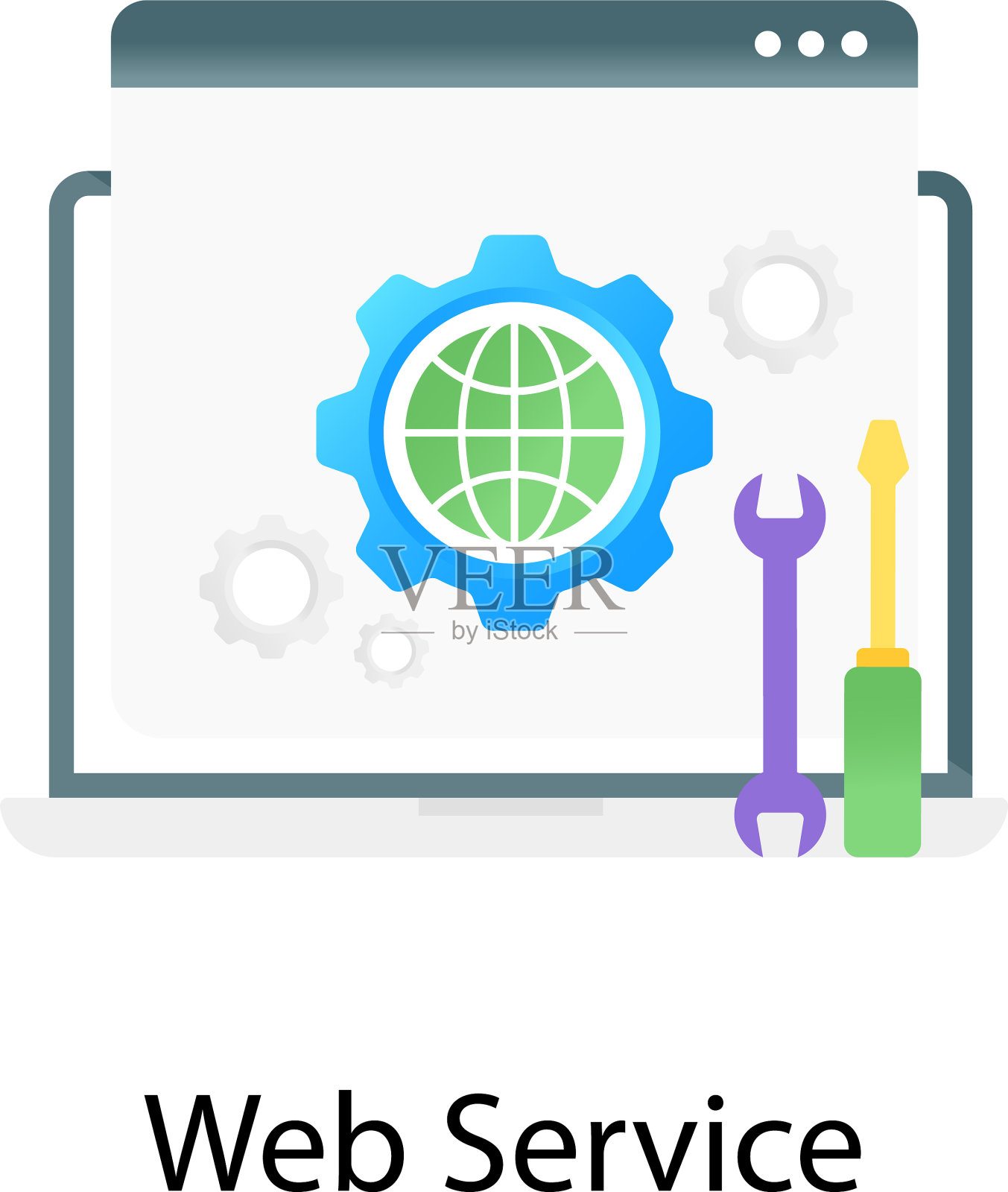 web服务插画图片素材