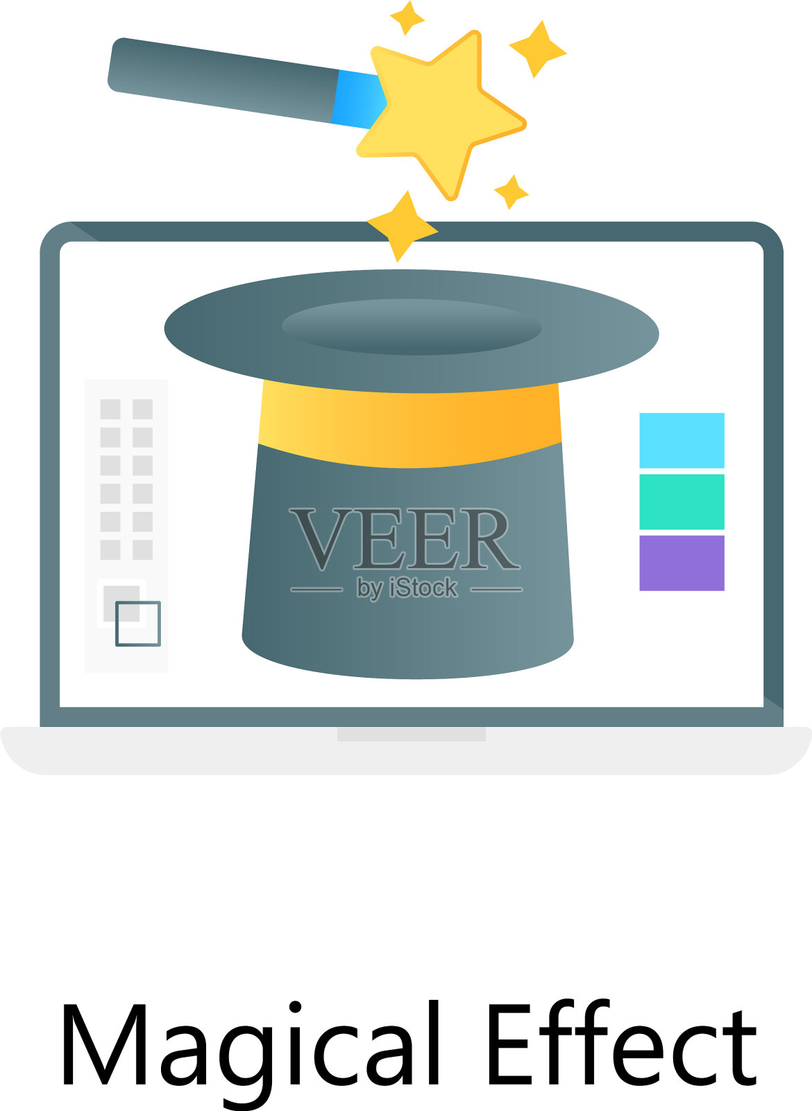 神奇的效果插画图片素材