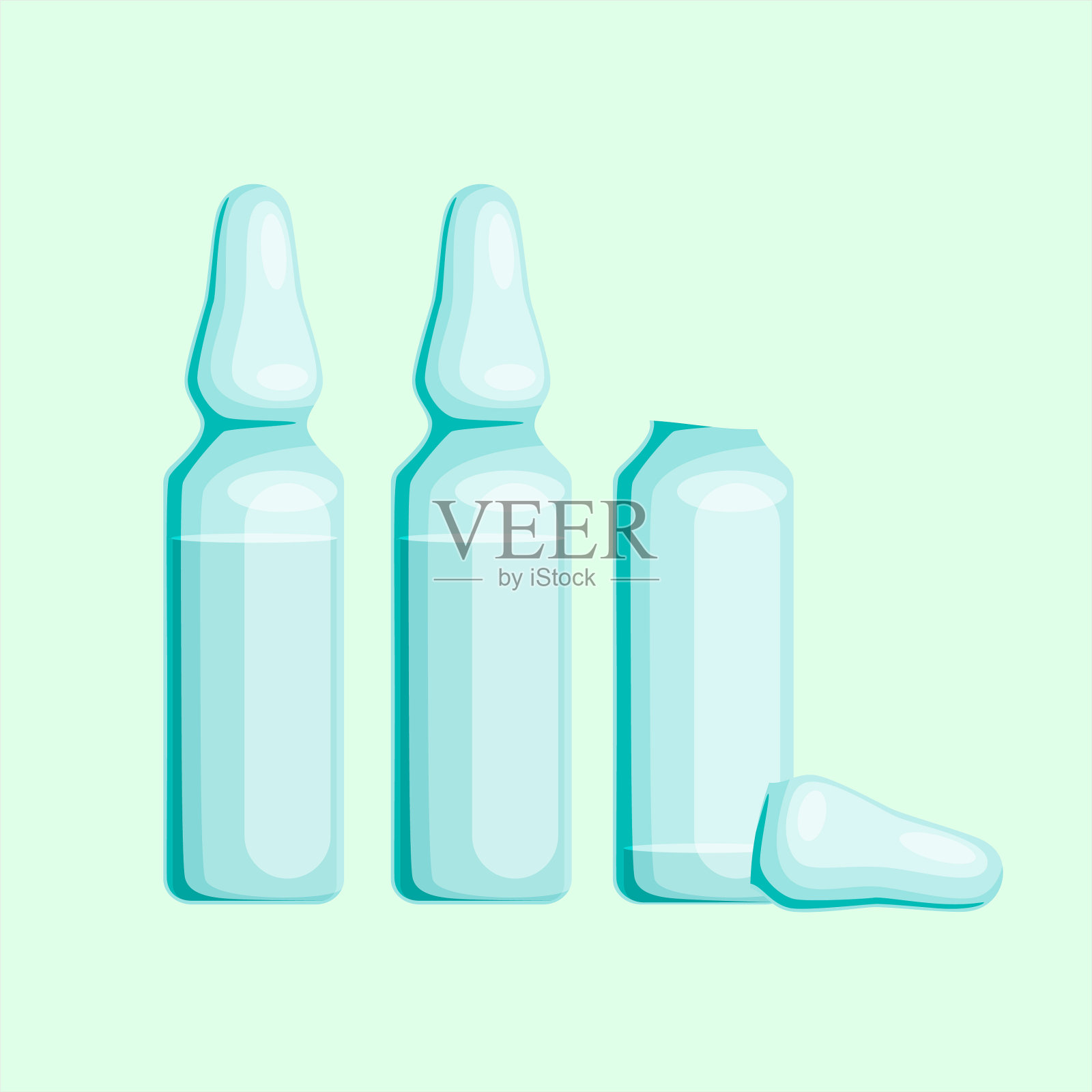 疫苗接种彩色图标插画图片素材