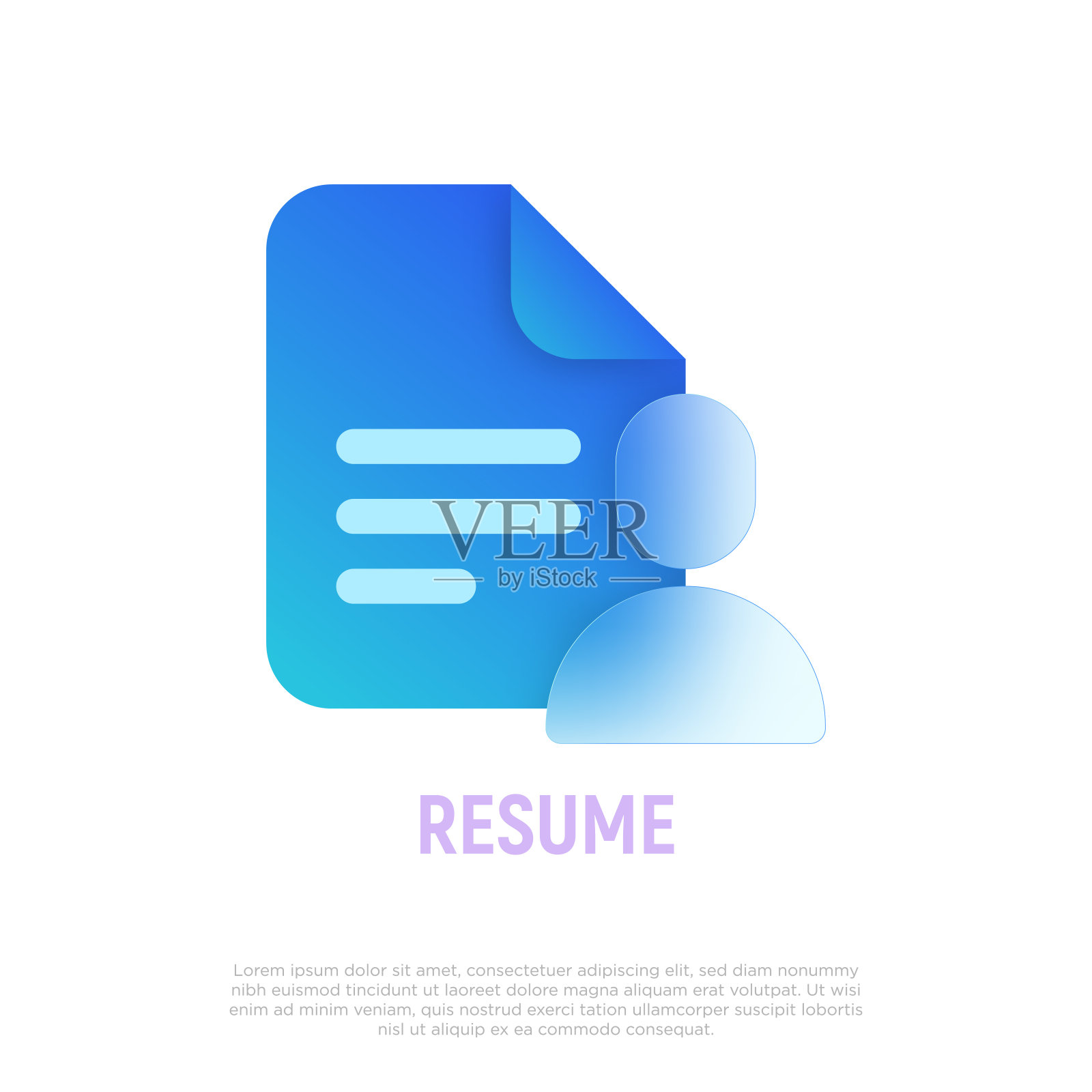 恢复图标。Glassmorphism风格。课程组合。矢量插图。插画图片素材