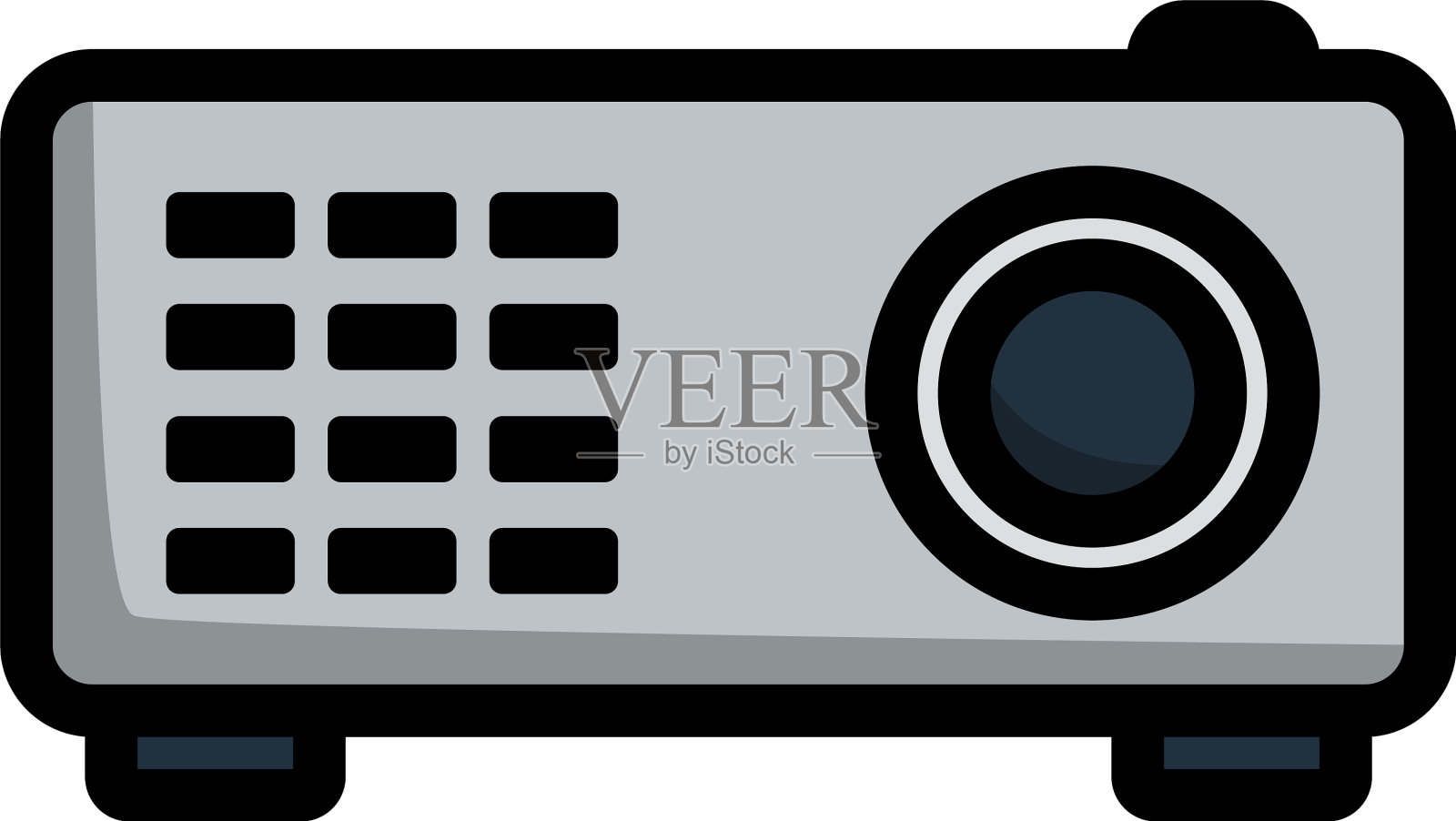 录像放映机图标设计元素图片