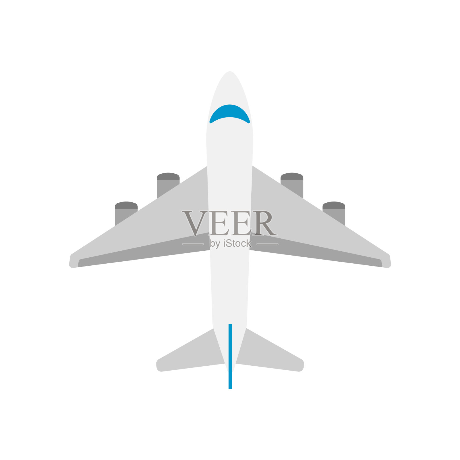 白底飞机设计元素图片