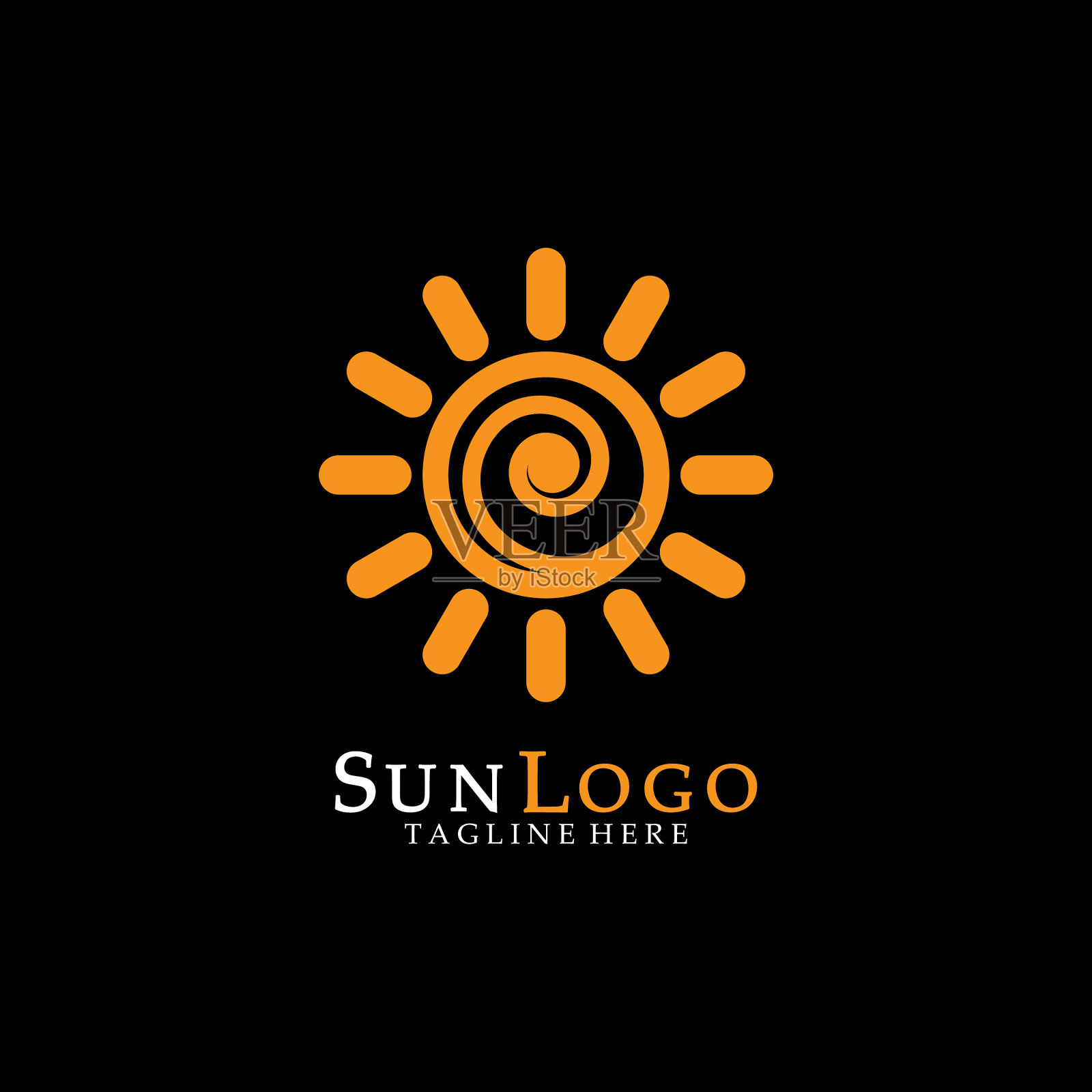 太阳图标插画图片素材