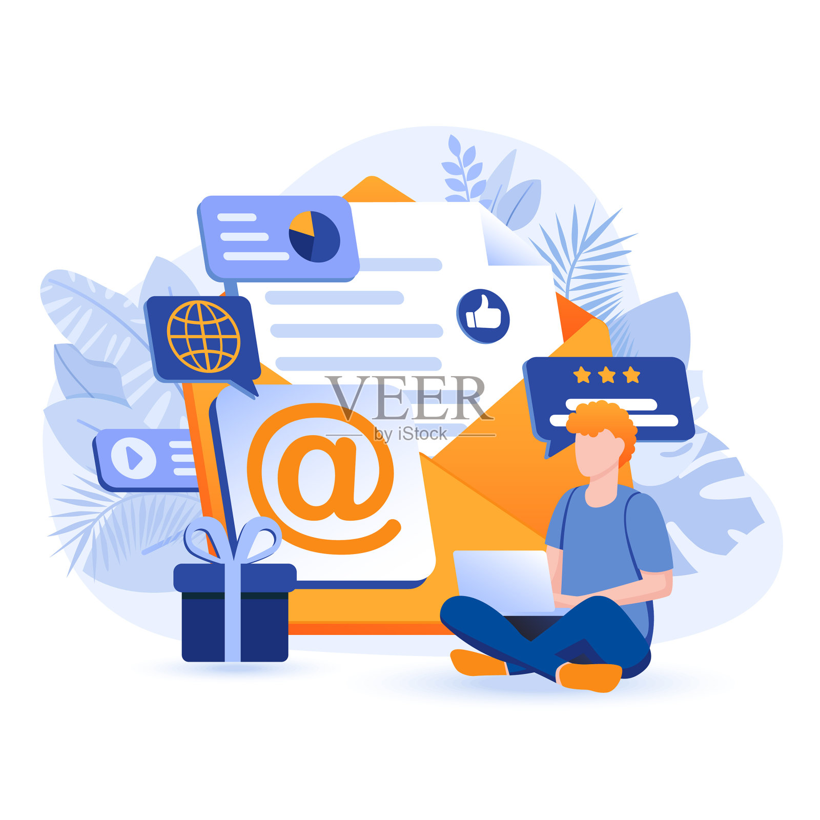 电子邮件营销场景设计元素图片