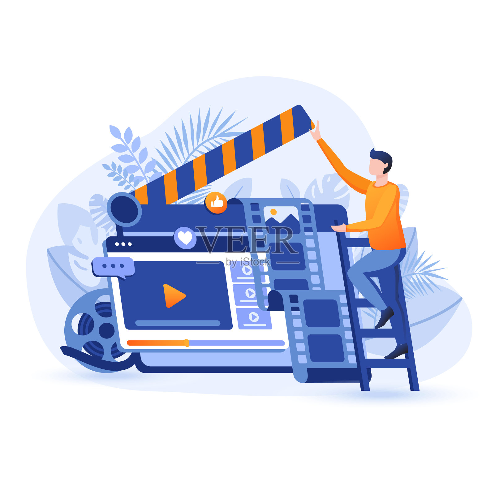 视频营销场景设计元素图片