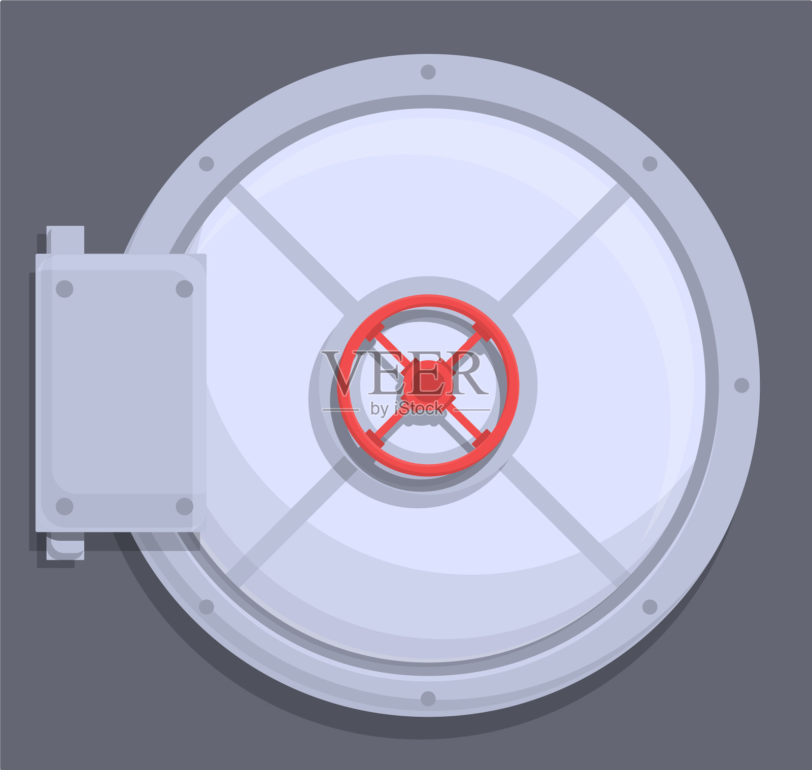 寄存房保护图标卡通风格设计元素图片