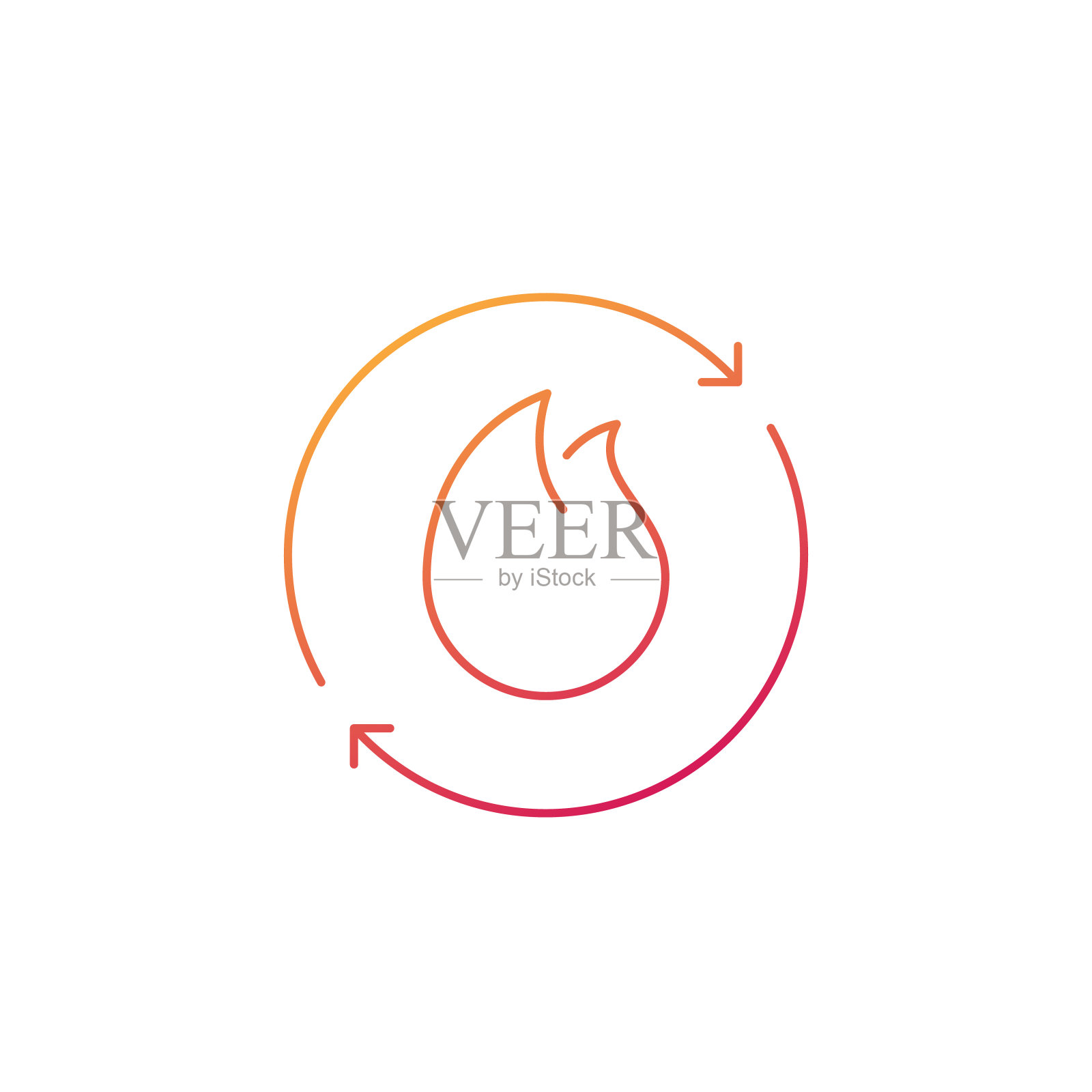 代谢，代谢过程线图标插画图片素材