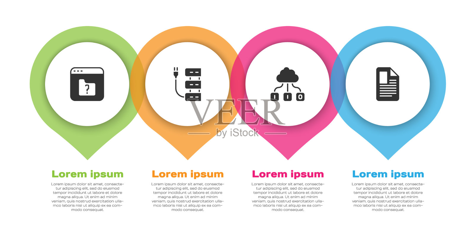 设置文件丢失服务器云技术数据图标素材