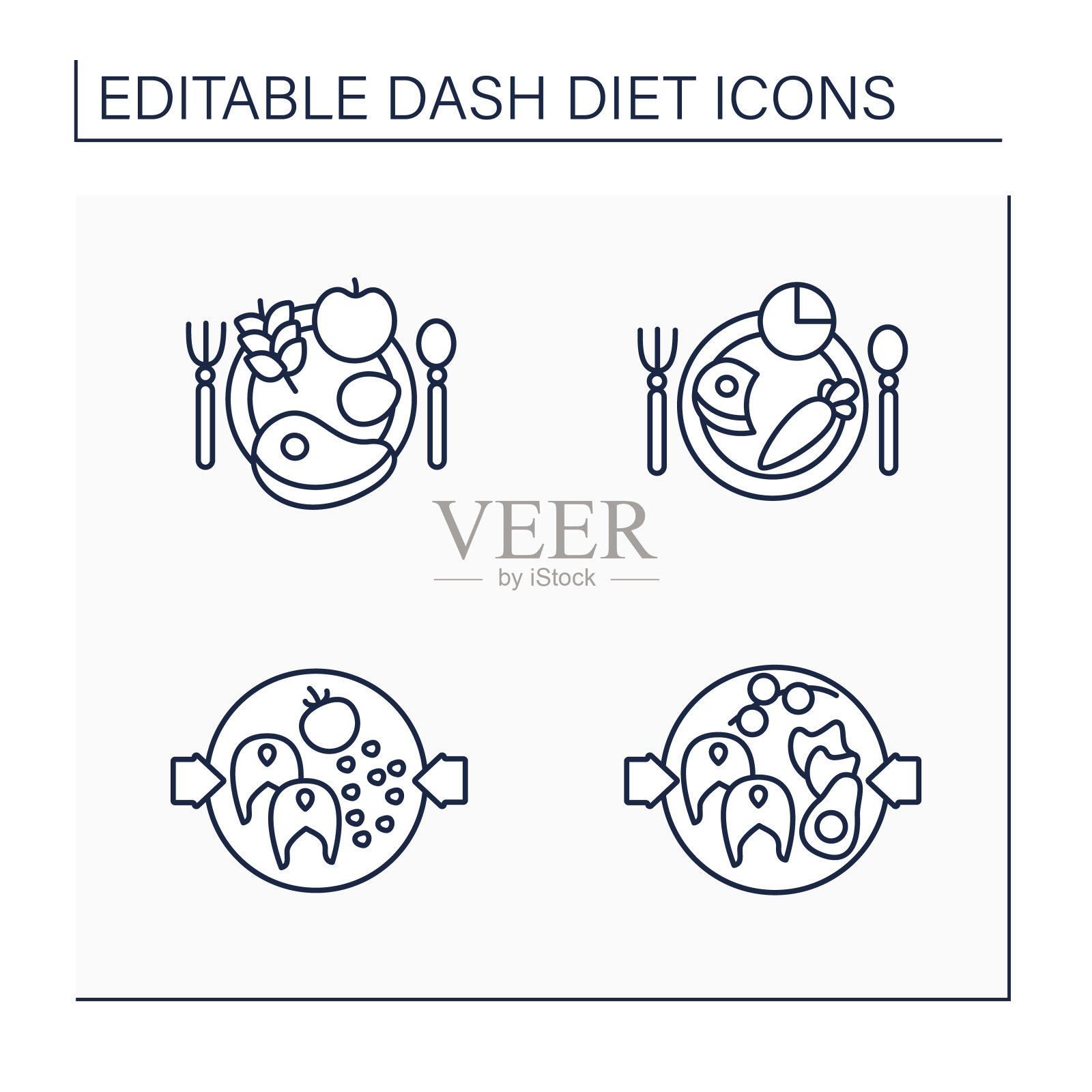 Dash饮食线图标设置图标素材