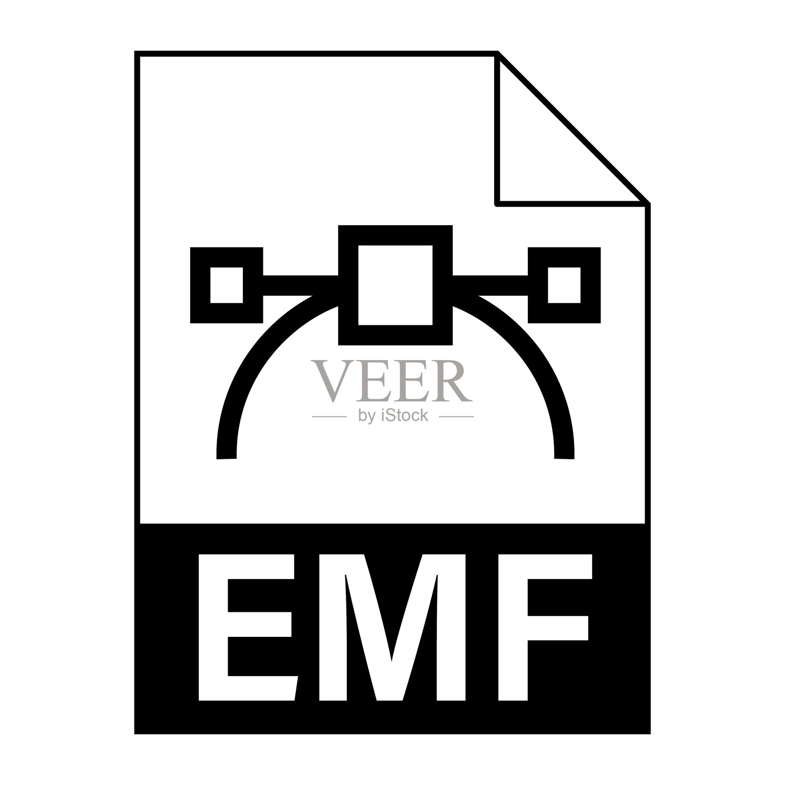 现代平面设计的EMF文件图标为web插画图片素材