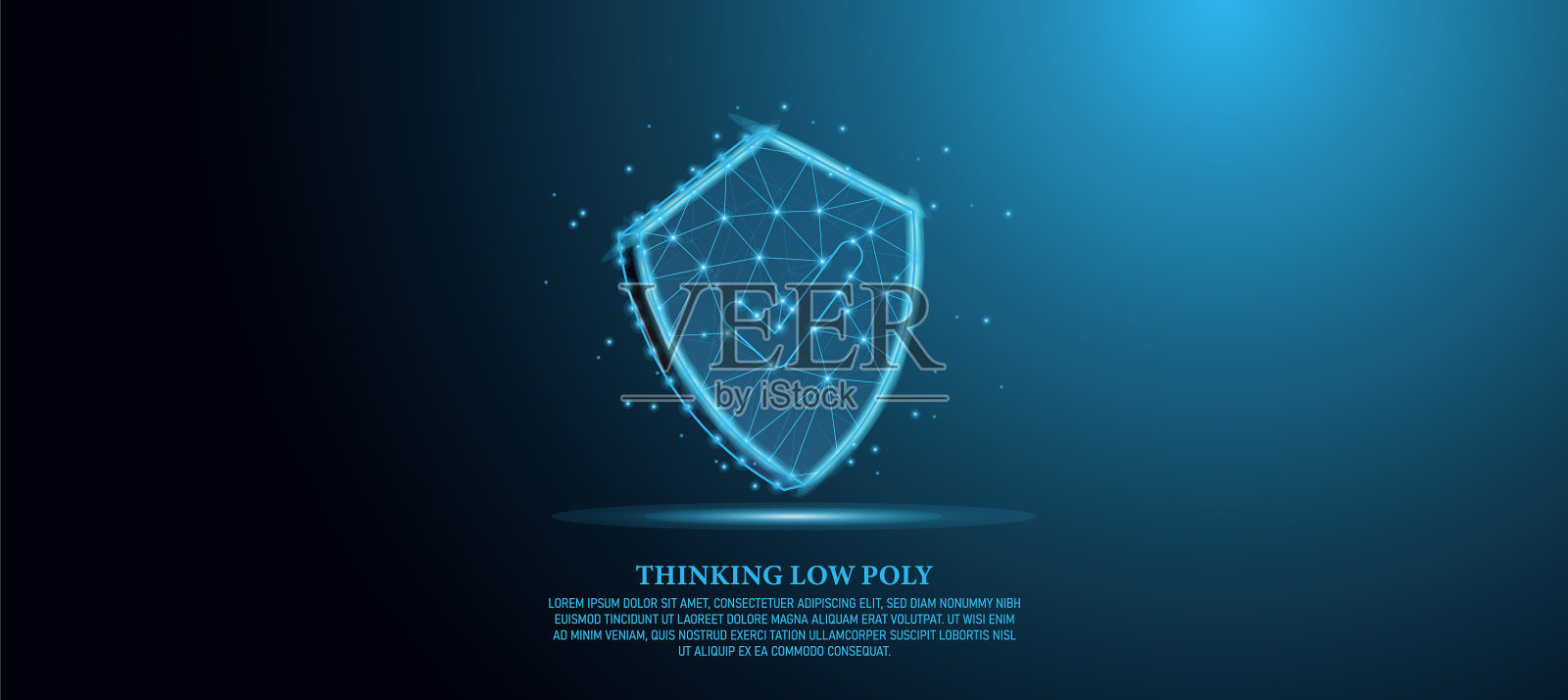 屏蔽低聚屏蔽带安全检查标记插画图片素材