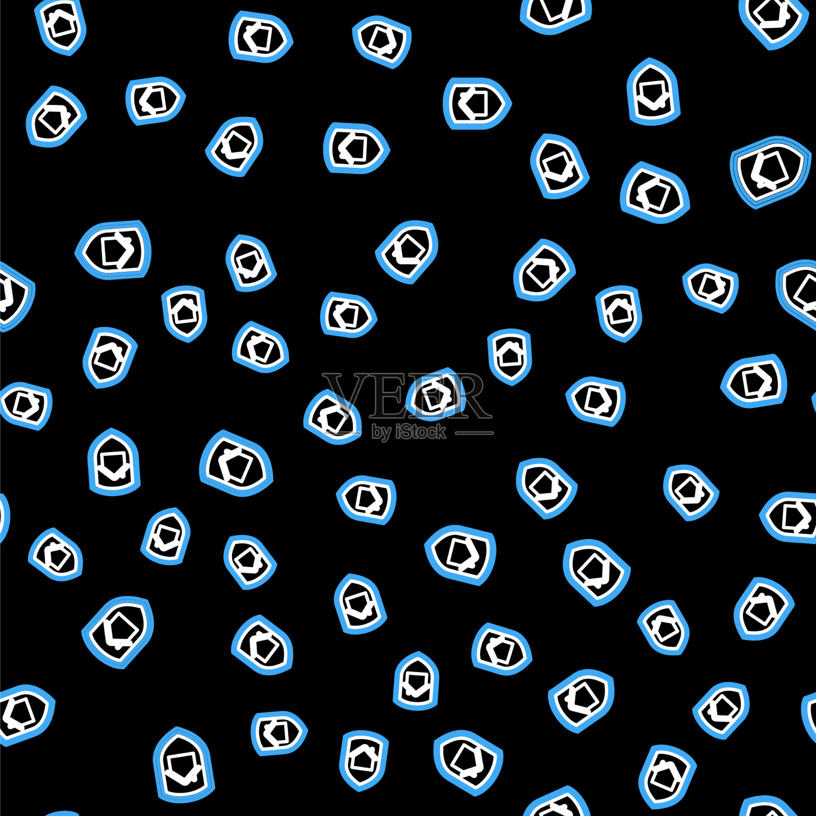 线屋保护图标隔离无缝插画图片素材