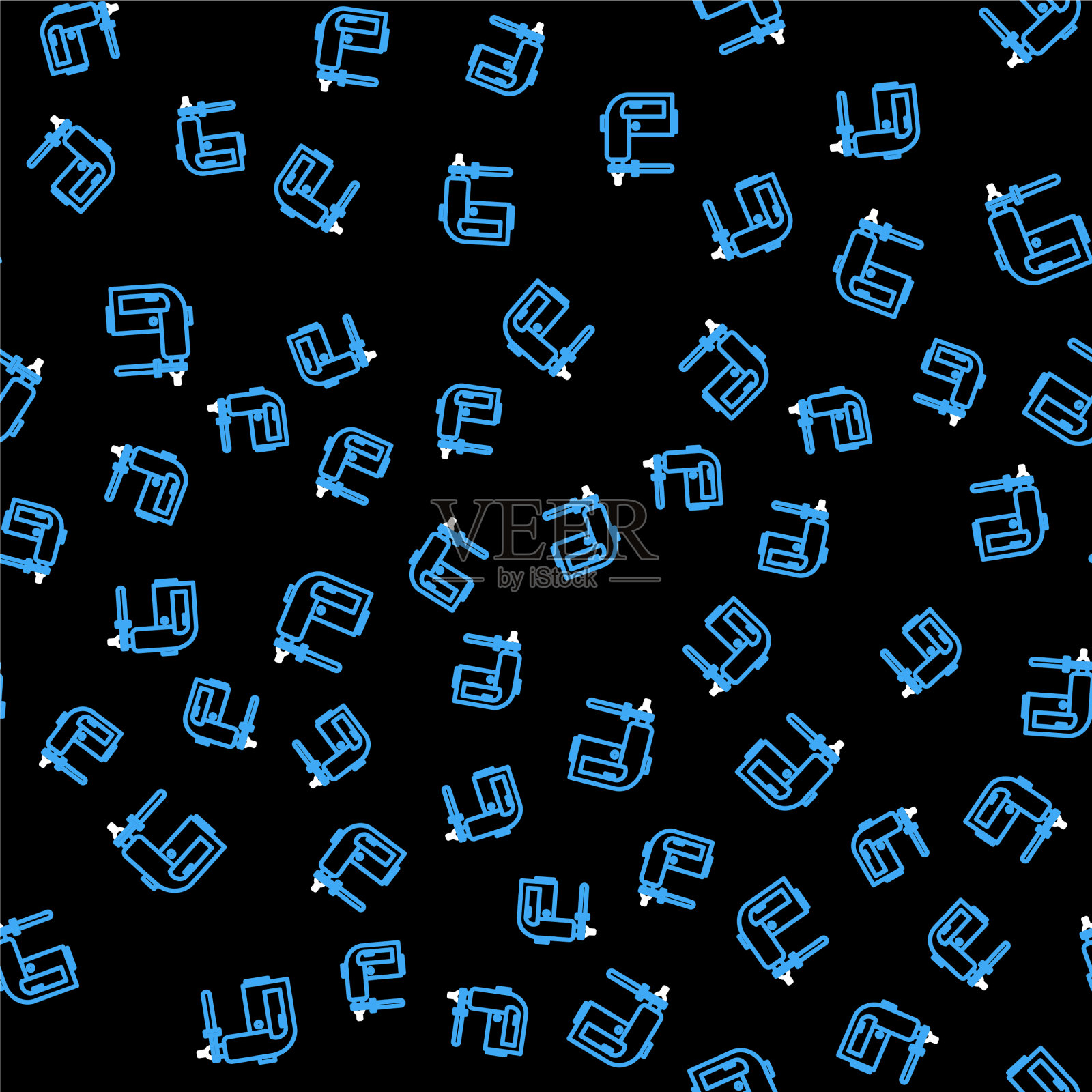 线电旋锤钻机图标插画图片素材