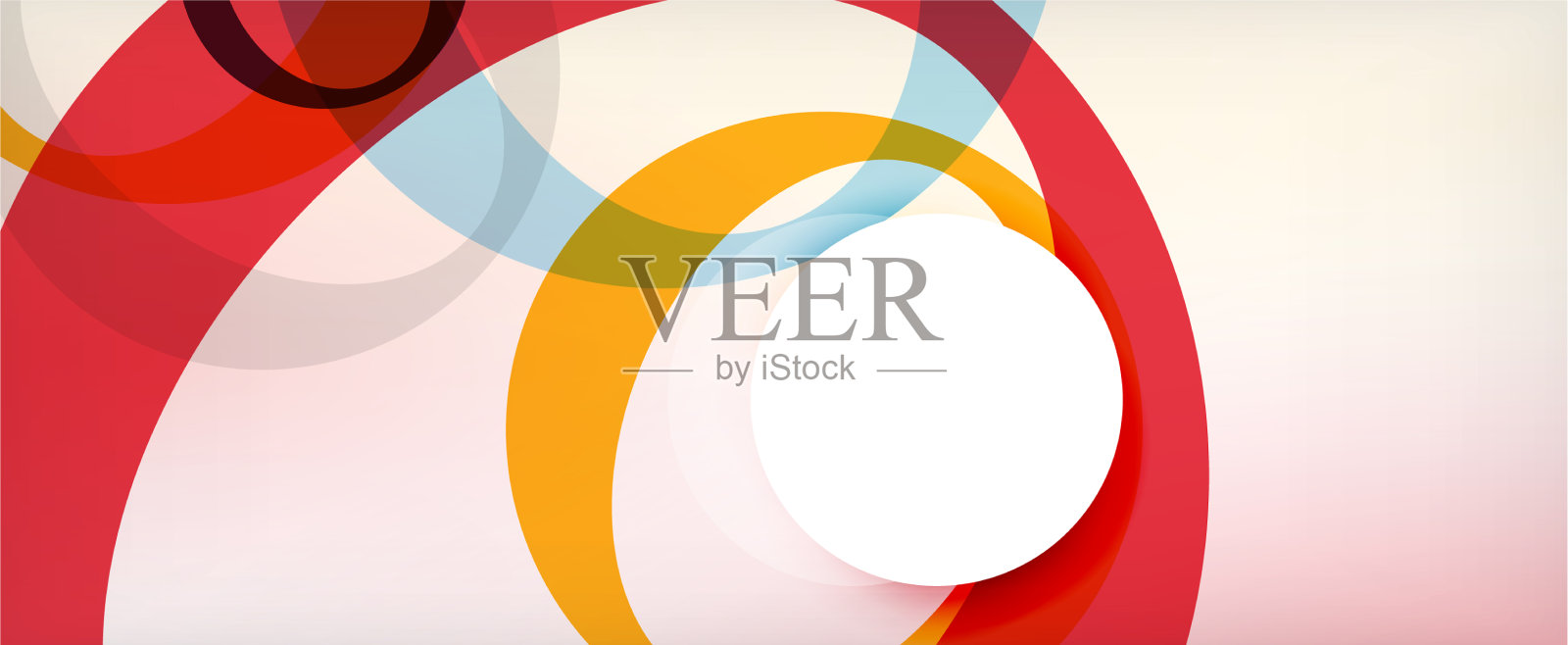 环几何形状o字母重复插画图片素材