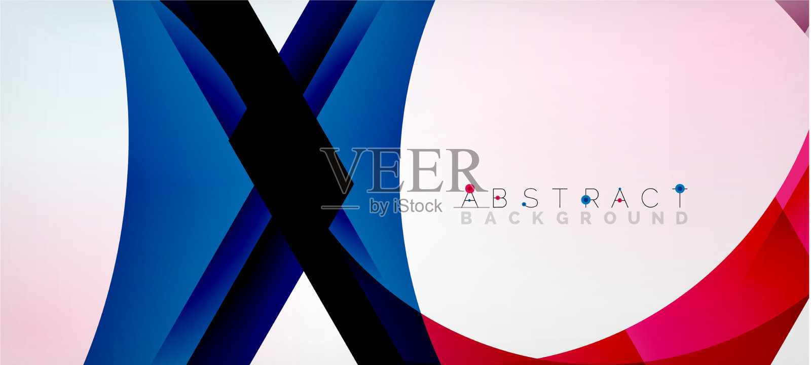 透明六边形几何形状抽象插画图片素材