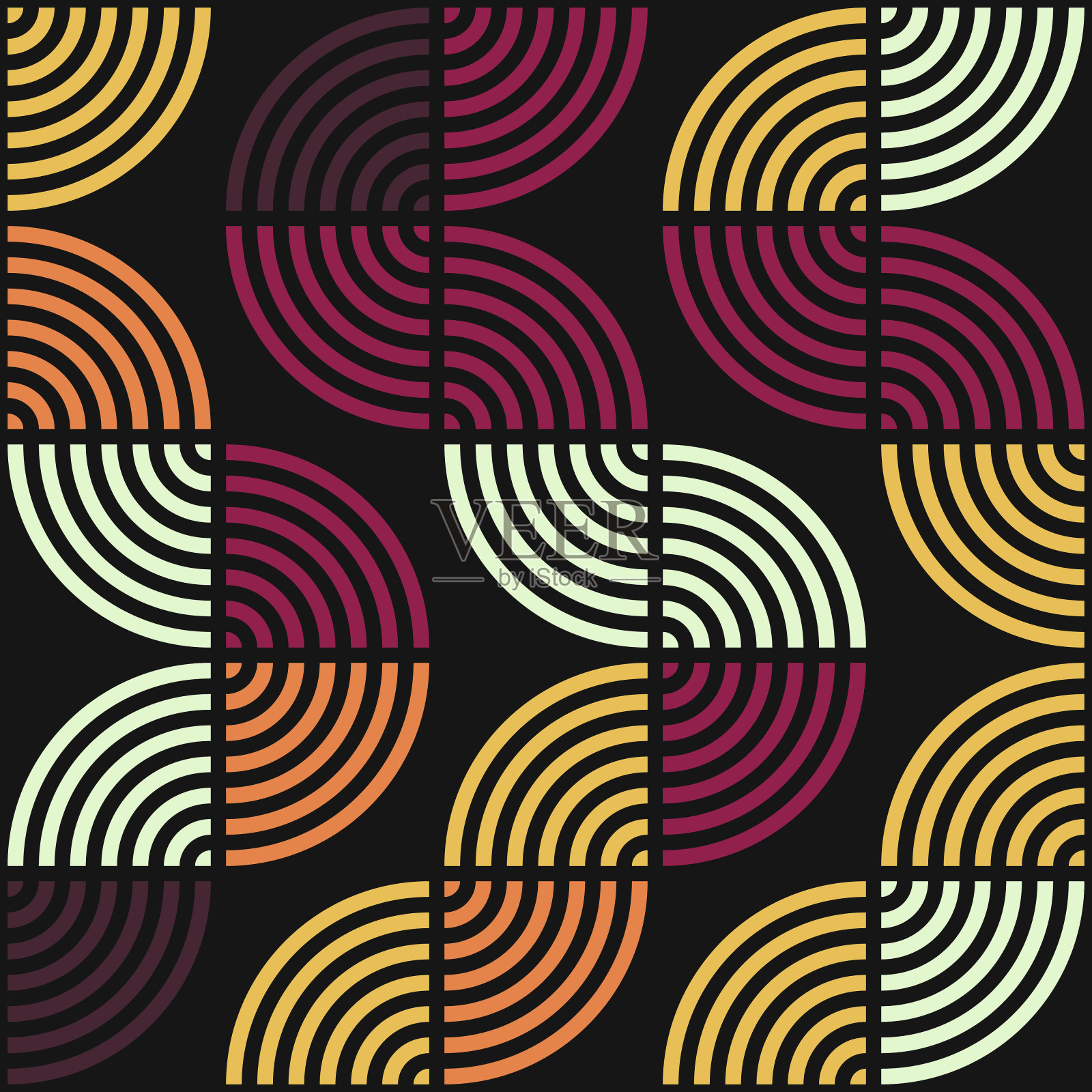 抽象几何图形生成计算艺术插图插画图片素材