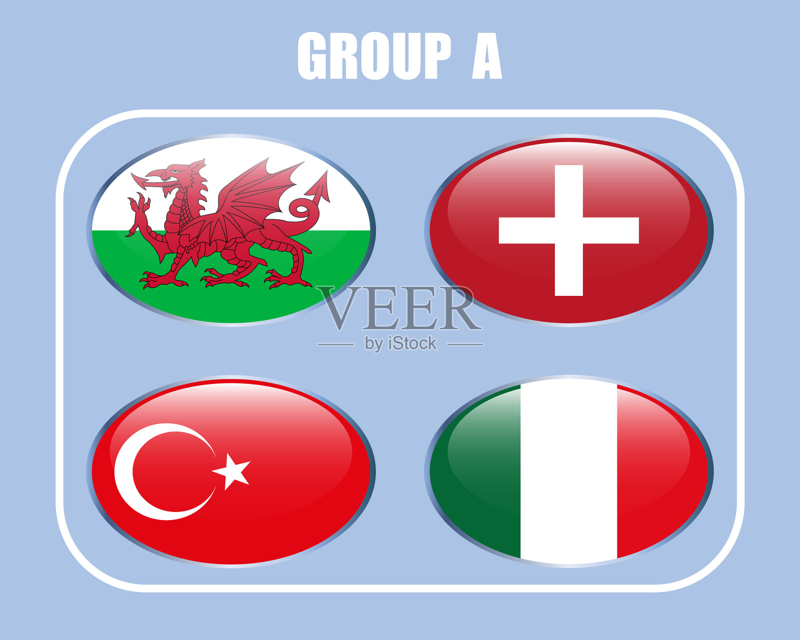 欧洲冠军杯插画图片素材