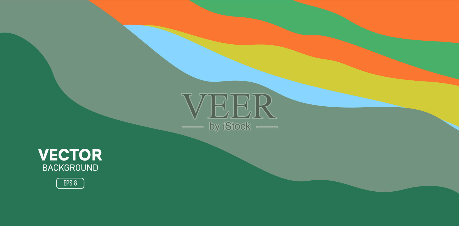 色彩斑斓的模板插画图片素材