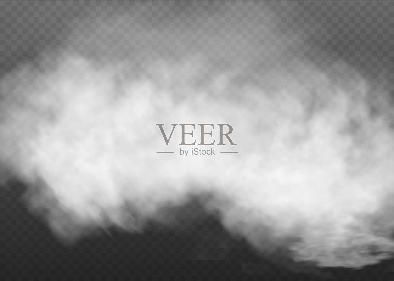 雾或烟隔离透明特效插画图片素材