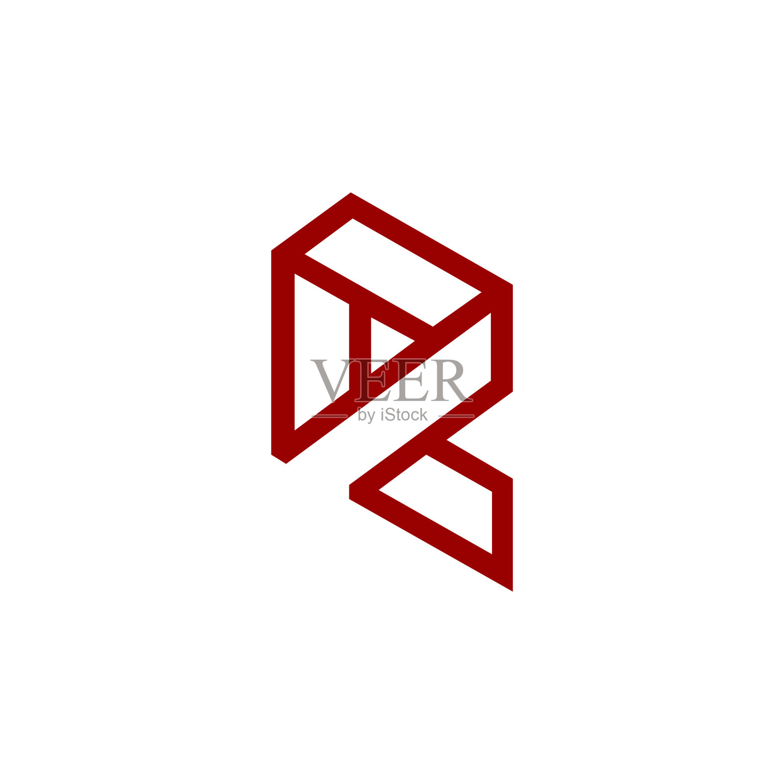 字母R标志图标设计元素模板插画图片素材