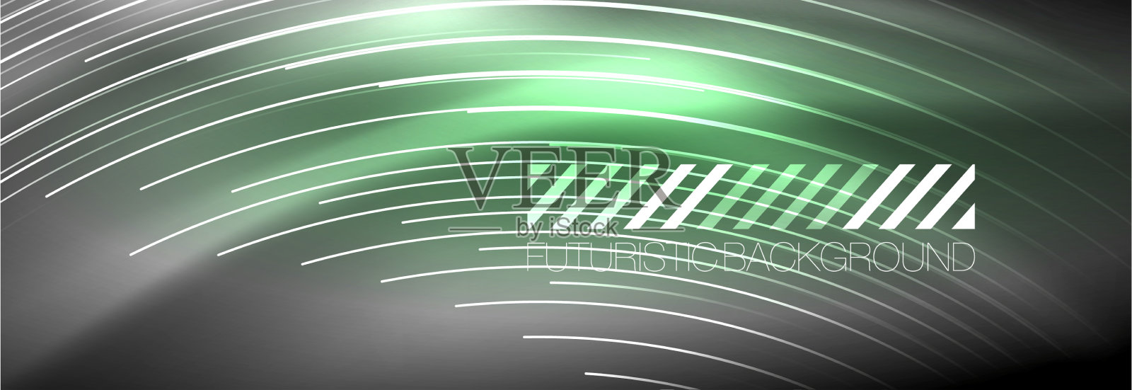 氖发光的线条，神奇的能量和光的运动插画图片素材