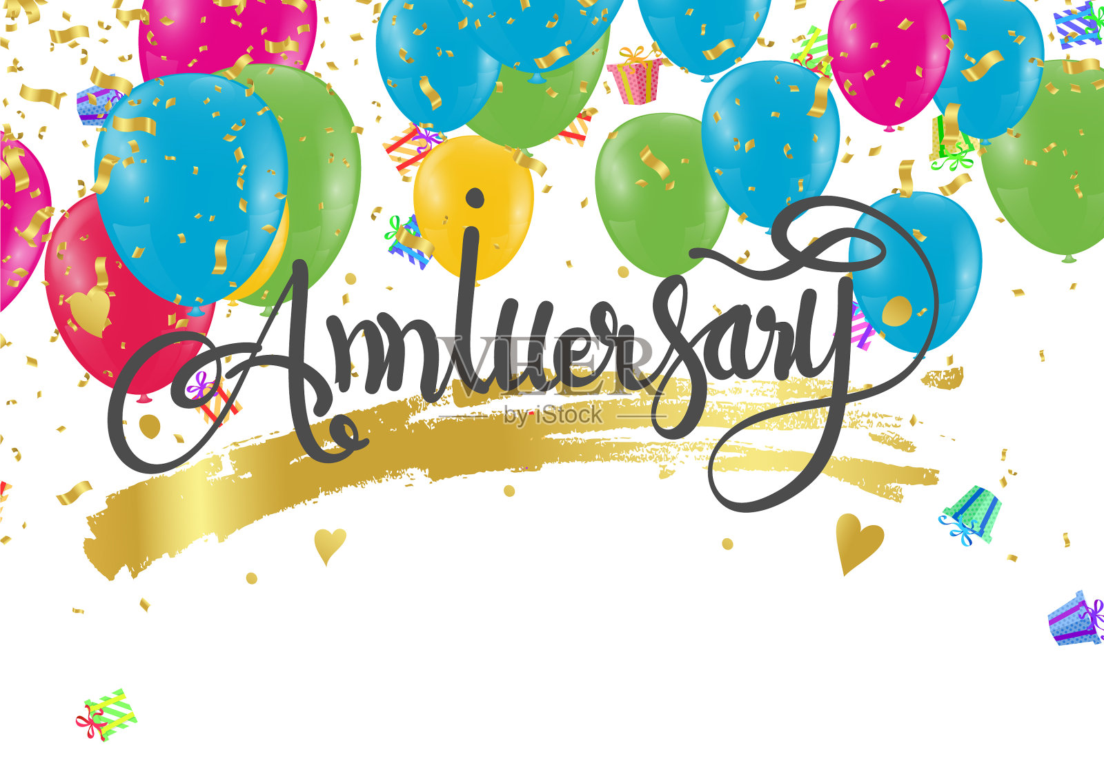 周年纪念版式设计旗帜模板插画图片素材