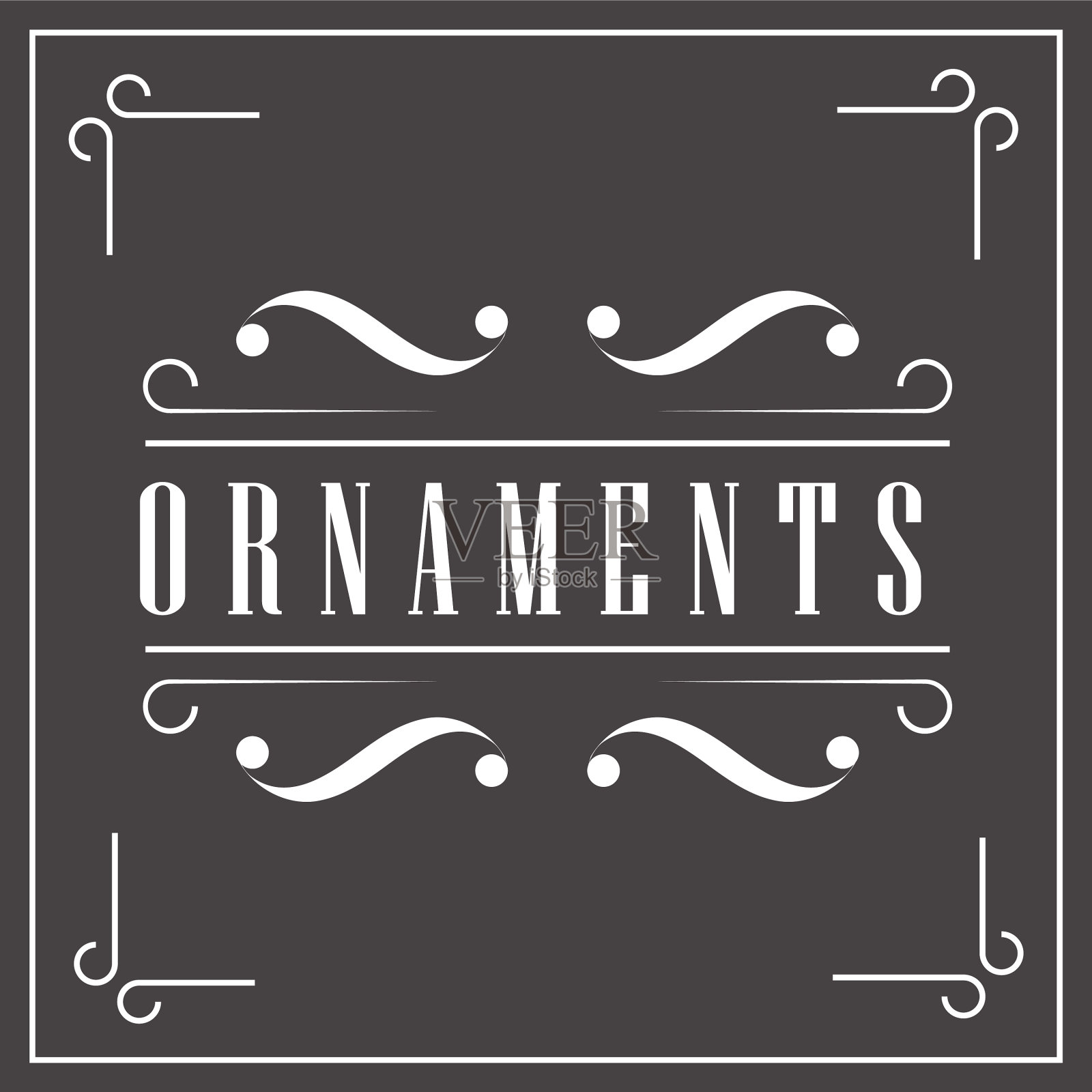 复古饰品漩涡插画图片素材