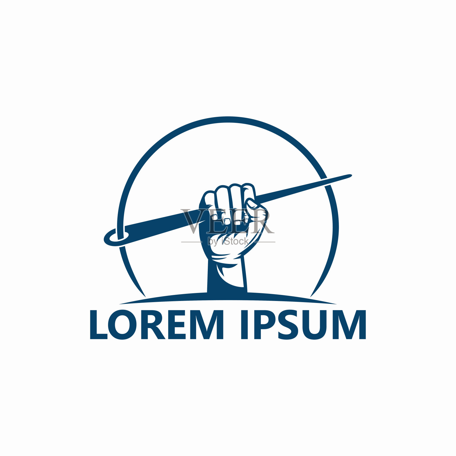 现代裁缝标志模板设计插画图片素材