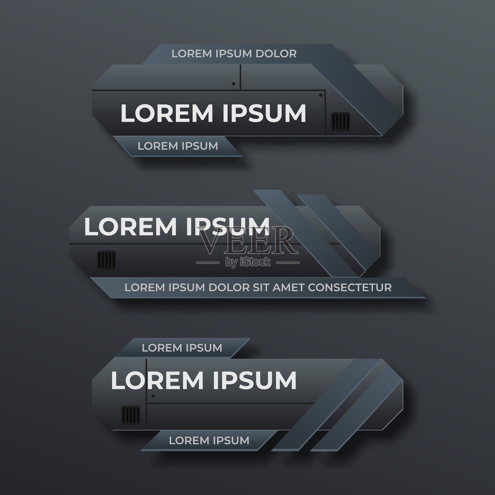 现代几何较低的第三个旗帜模板插画图片素材