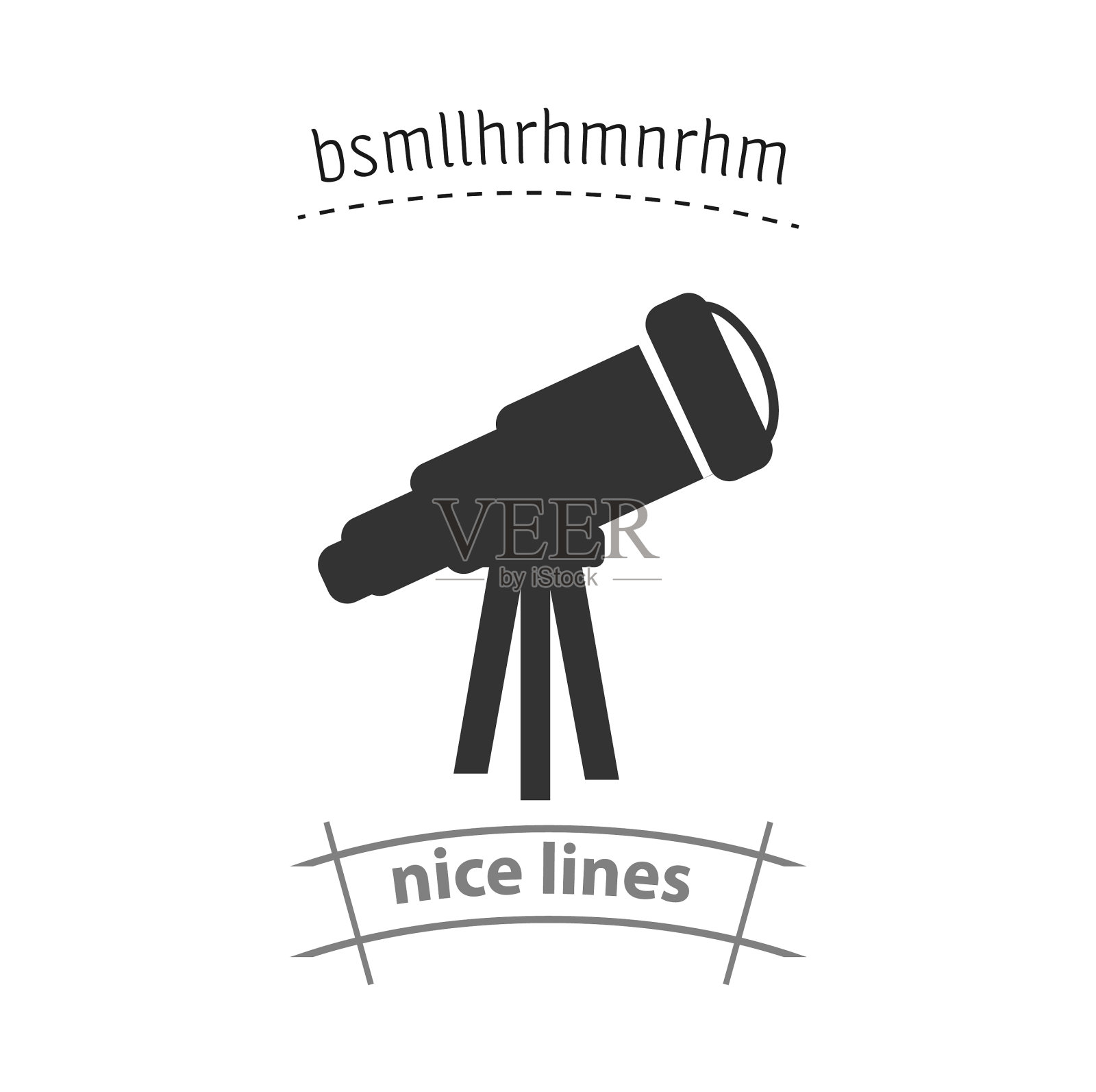 望远镜简单图标，望远镜图标插画图片素材