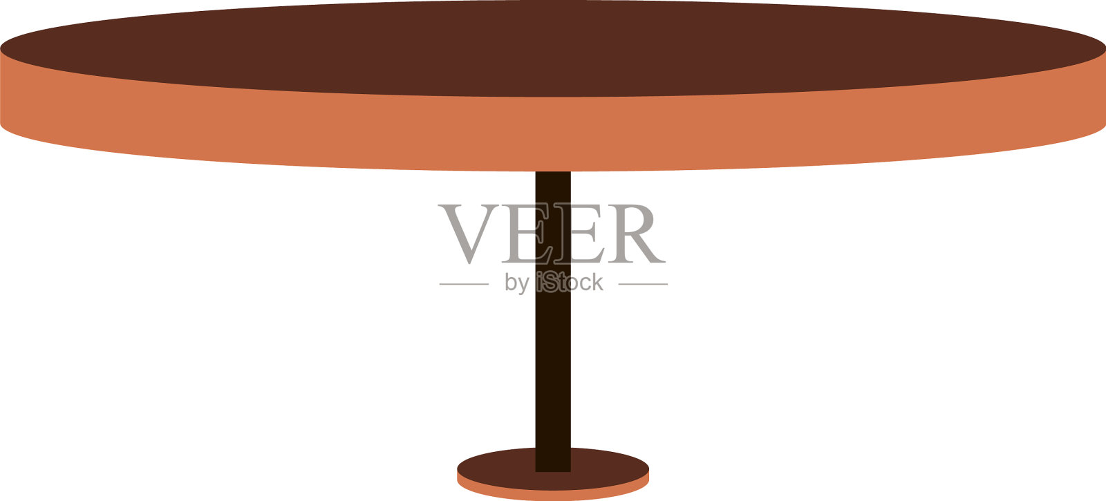 圆木桌子设计元素图片