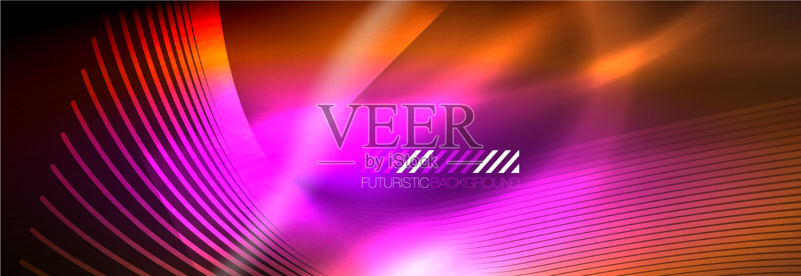 霓虹灯动态光束抽象壁纸插画图片素材