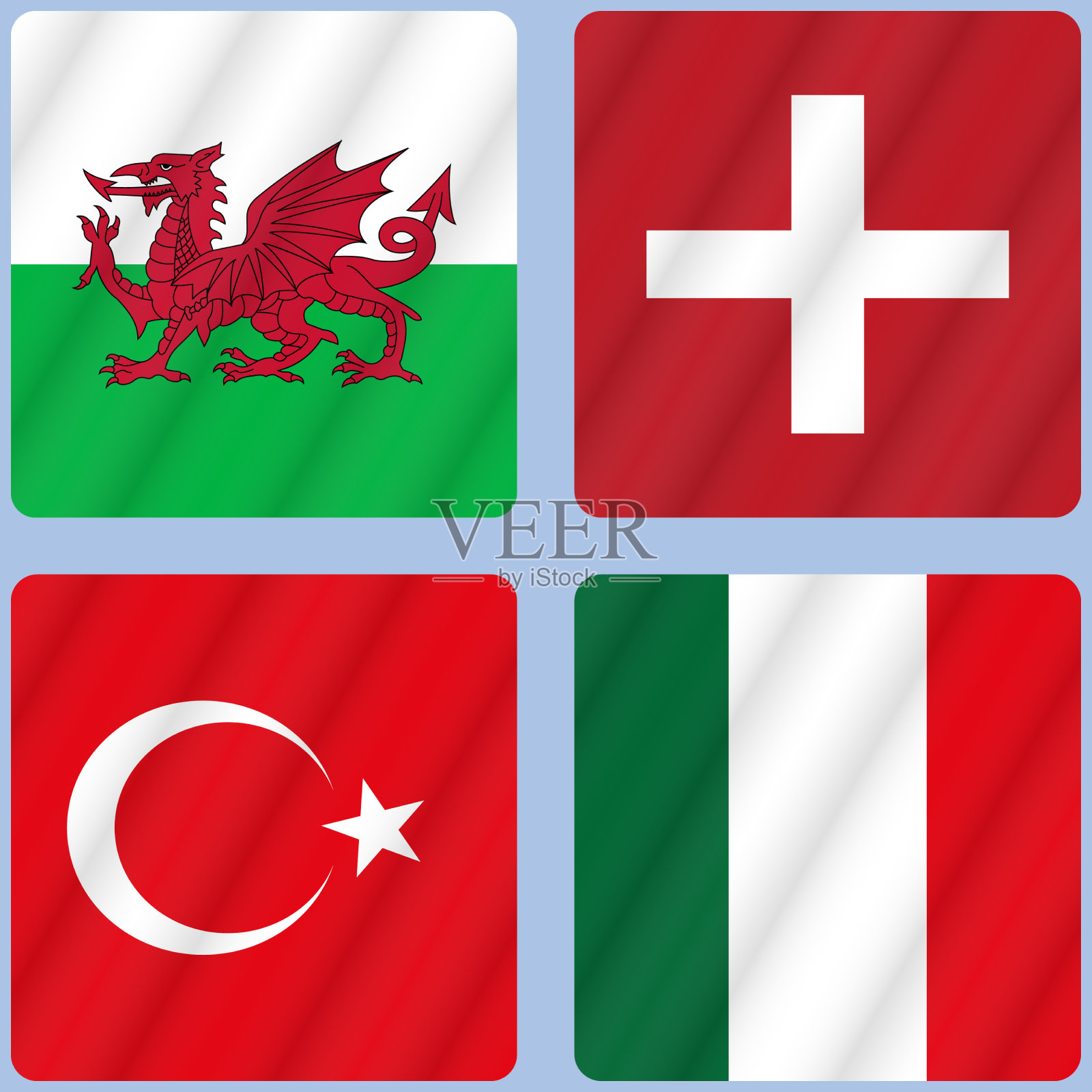 欧洲冠军杯插画图片素材