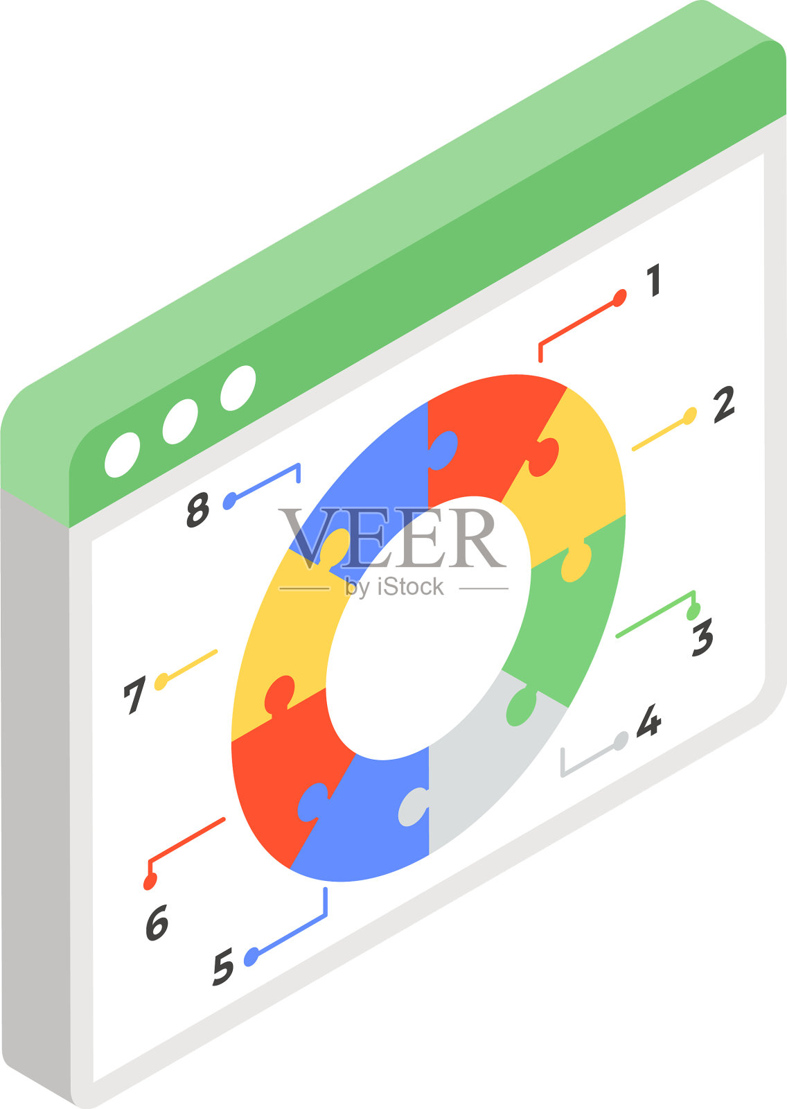 网络分析图标素材