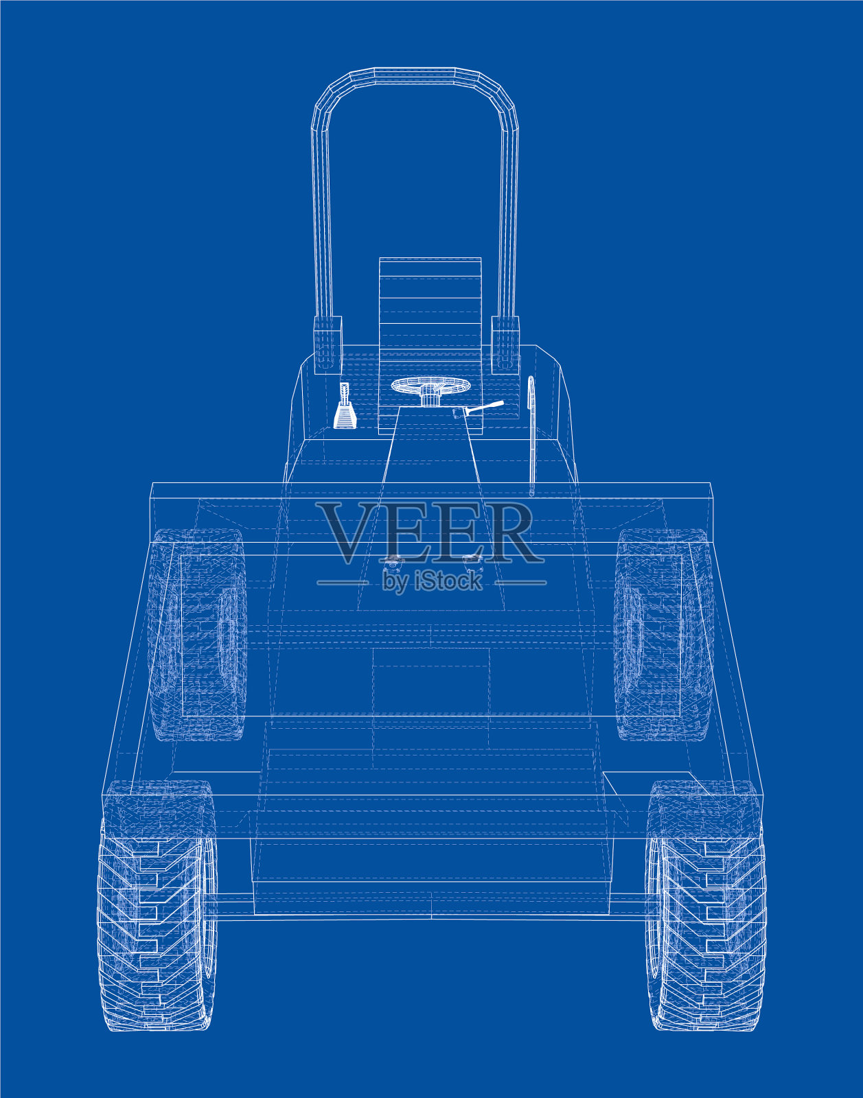 翻斗车插画图片素材