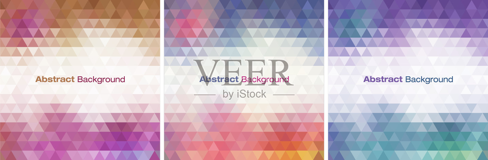 彩色明亮的几何背景设置插画图片素材