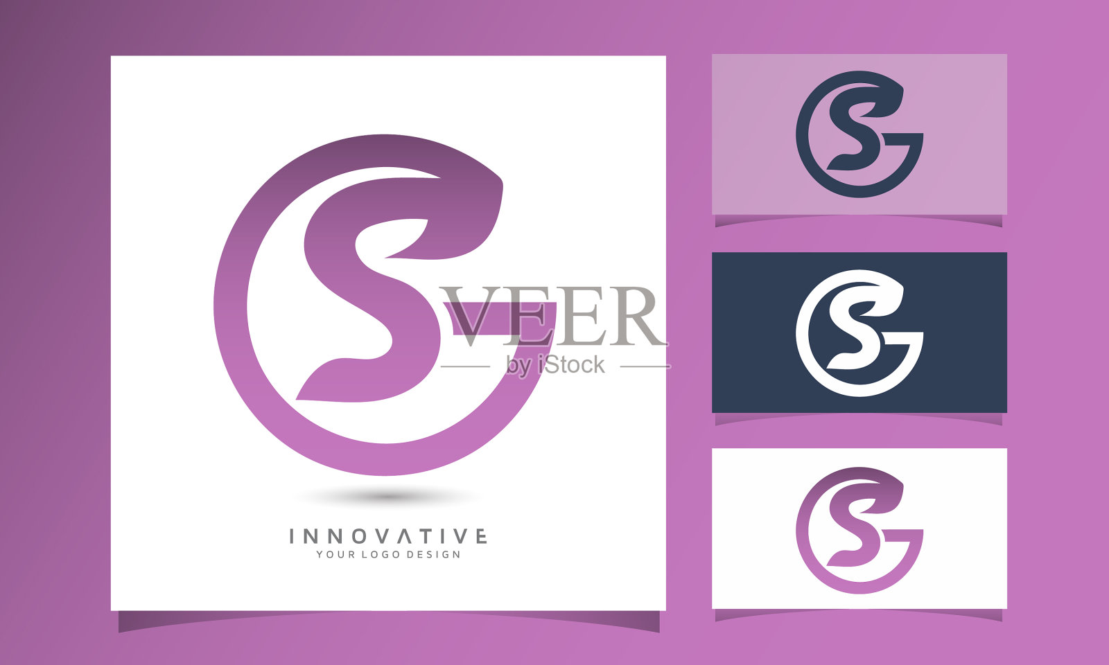 字母sg标志设计模板图形插画图片素材
