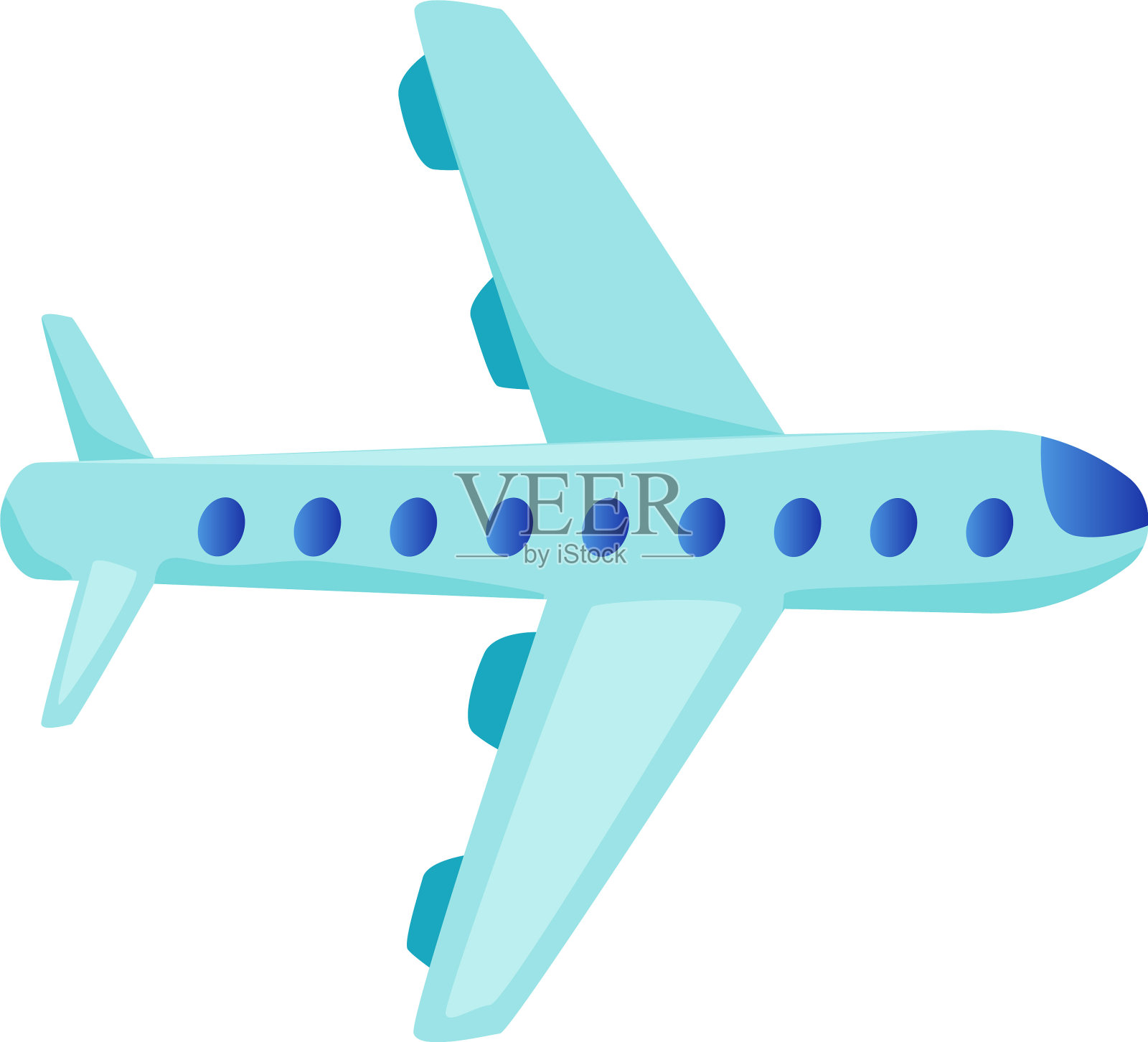 平飞机图标设计元素图片