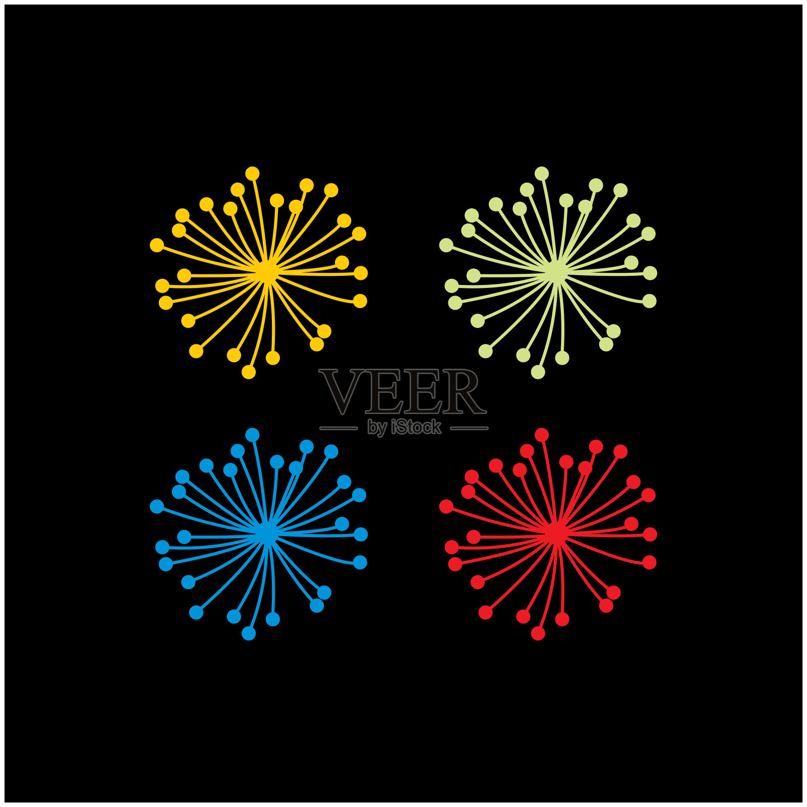 蒲公英种子装饰图标矢量插图设计插画图片素材