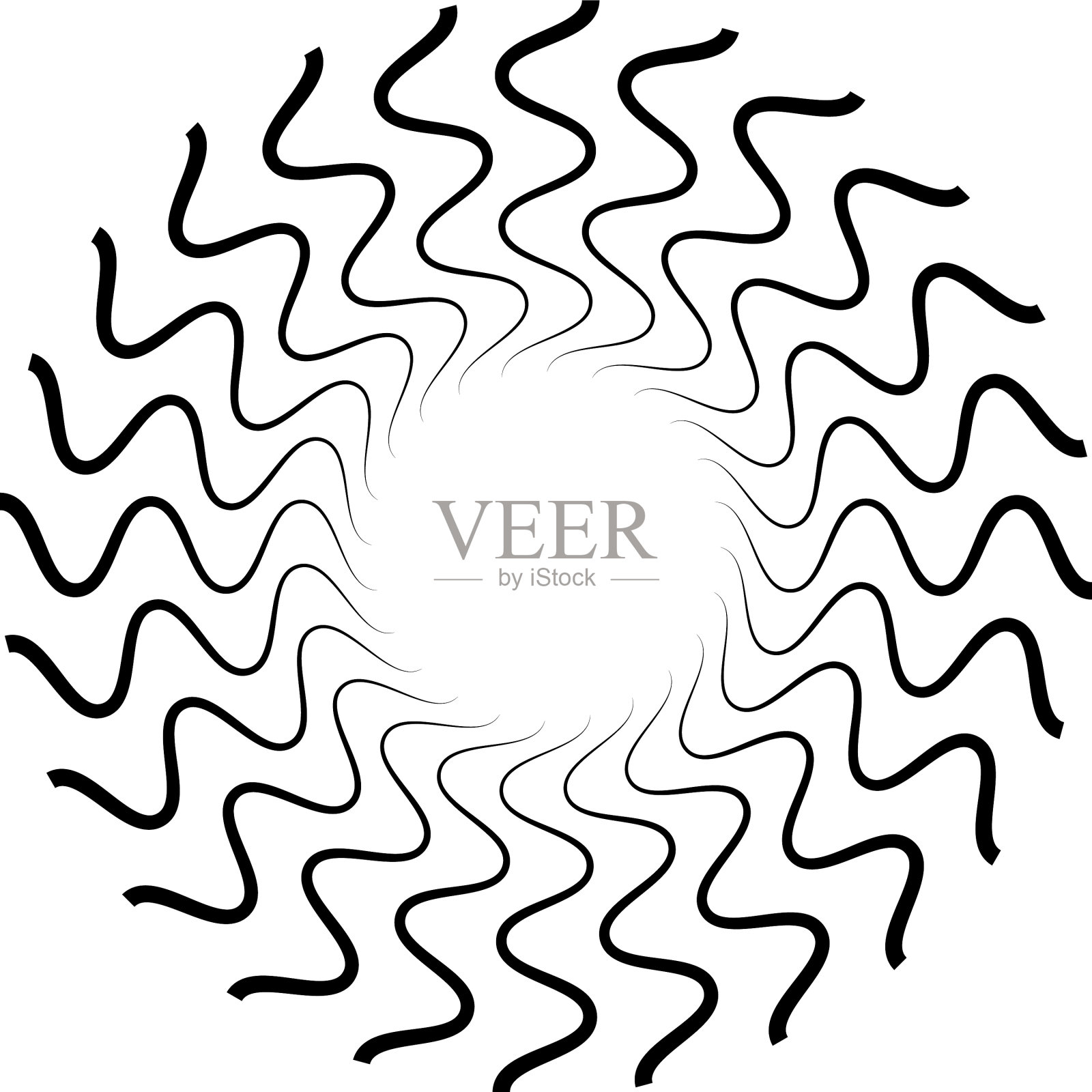 螺旋涡旋是涡旋元件的循环漩涡插画图片素材