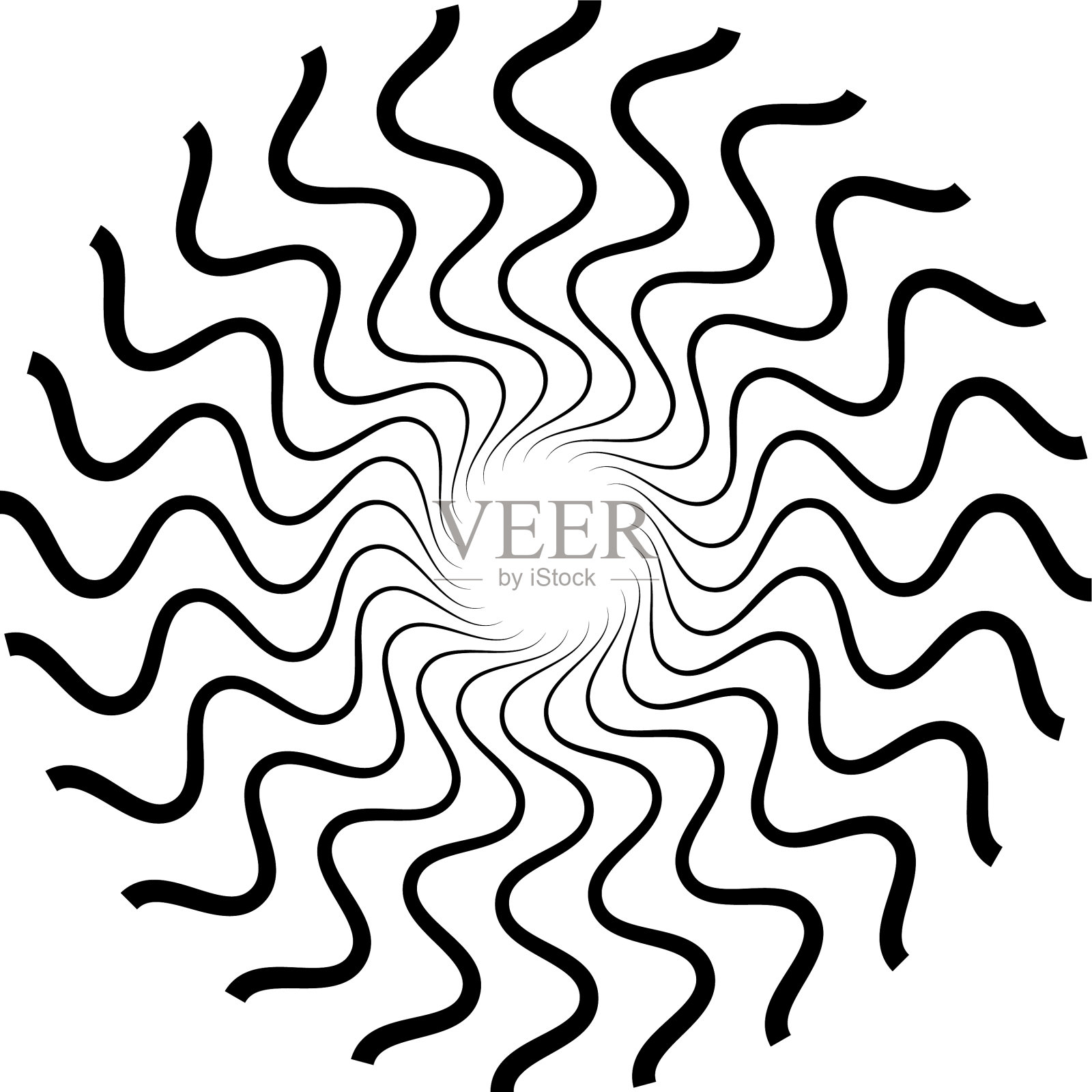 螺旋涡旋是涡旋元件的循环漩涡插画图片素材