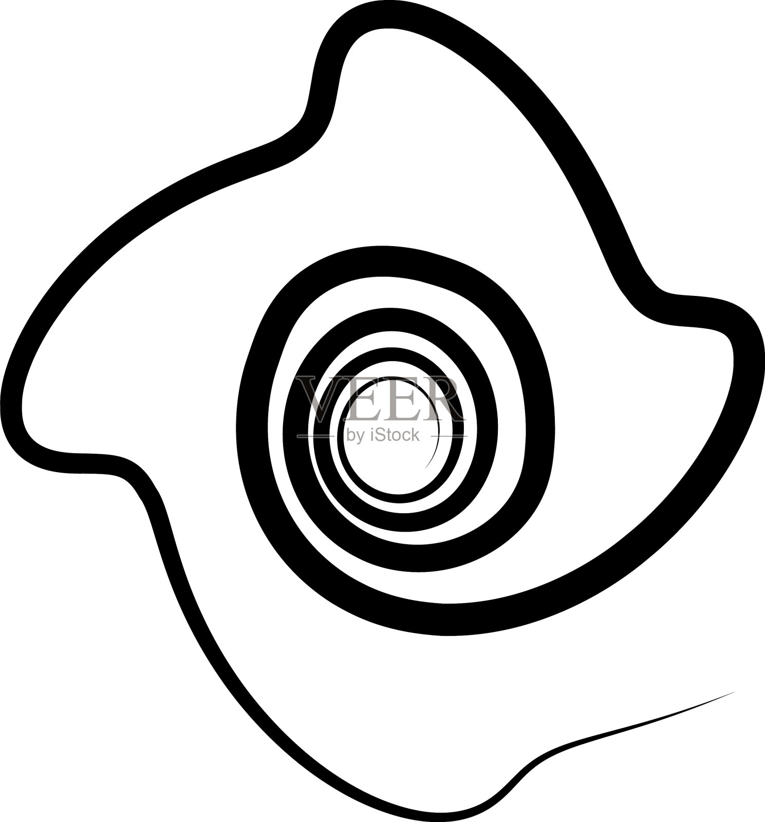 螺旋涡旋是涡旋元件的循环漩涡插画图片素材