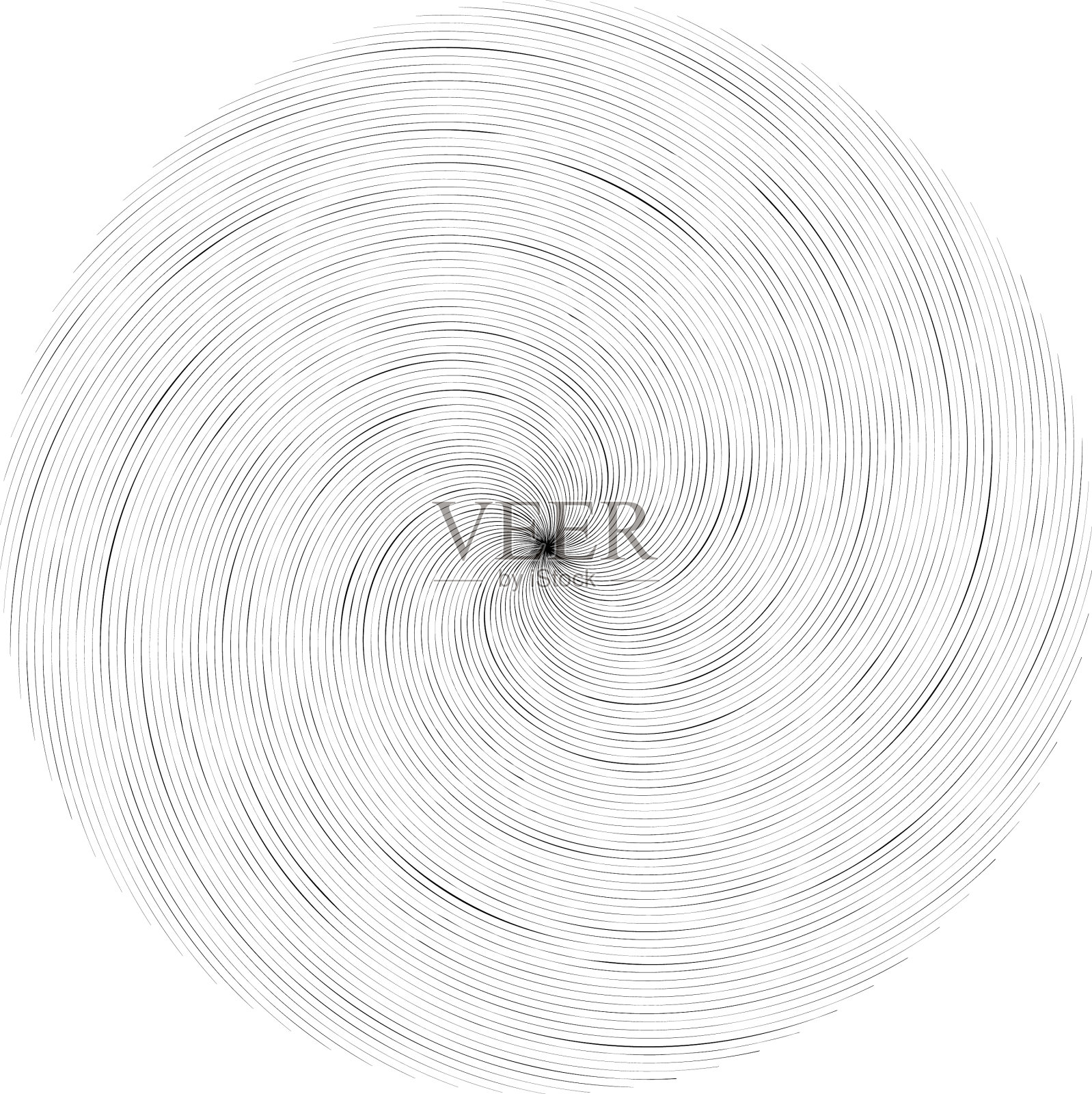 螺旋涡旋是涡旋元件的循环漩涡插画图片素材